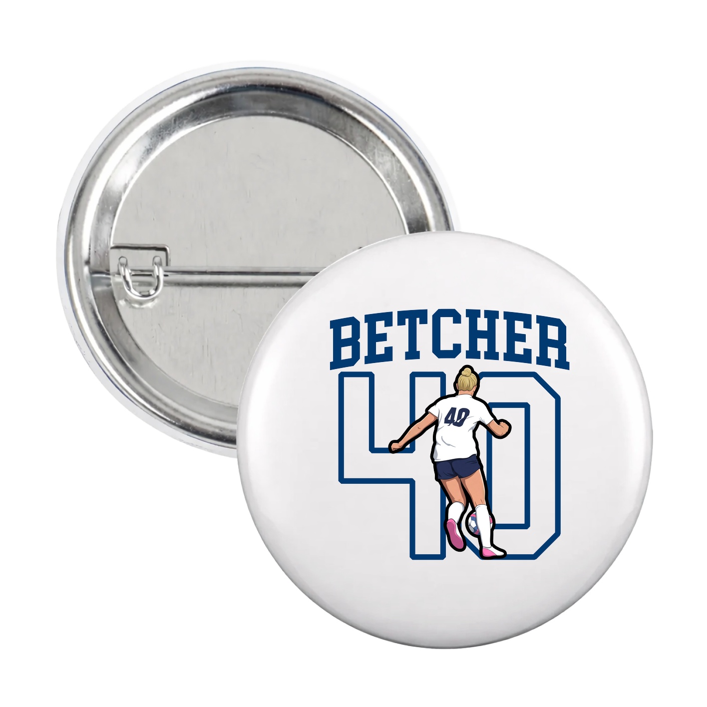 Game Day Button — Shirsey in White