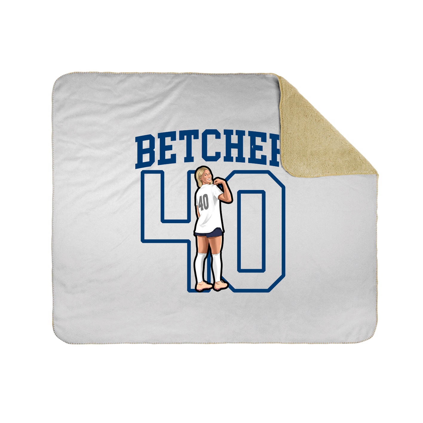 Throw Blanket — Shirsey in White