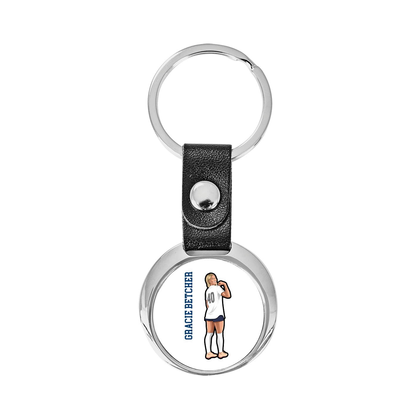 Key Chain — Name Vertical in Classic