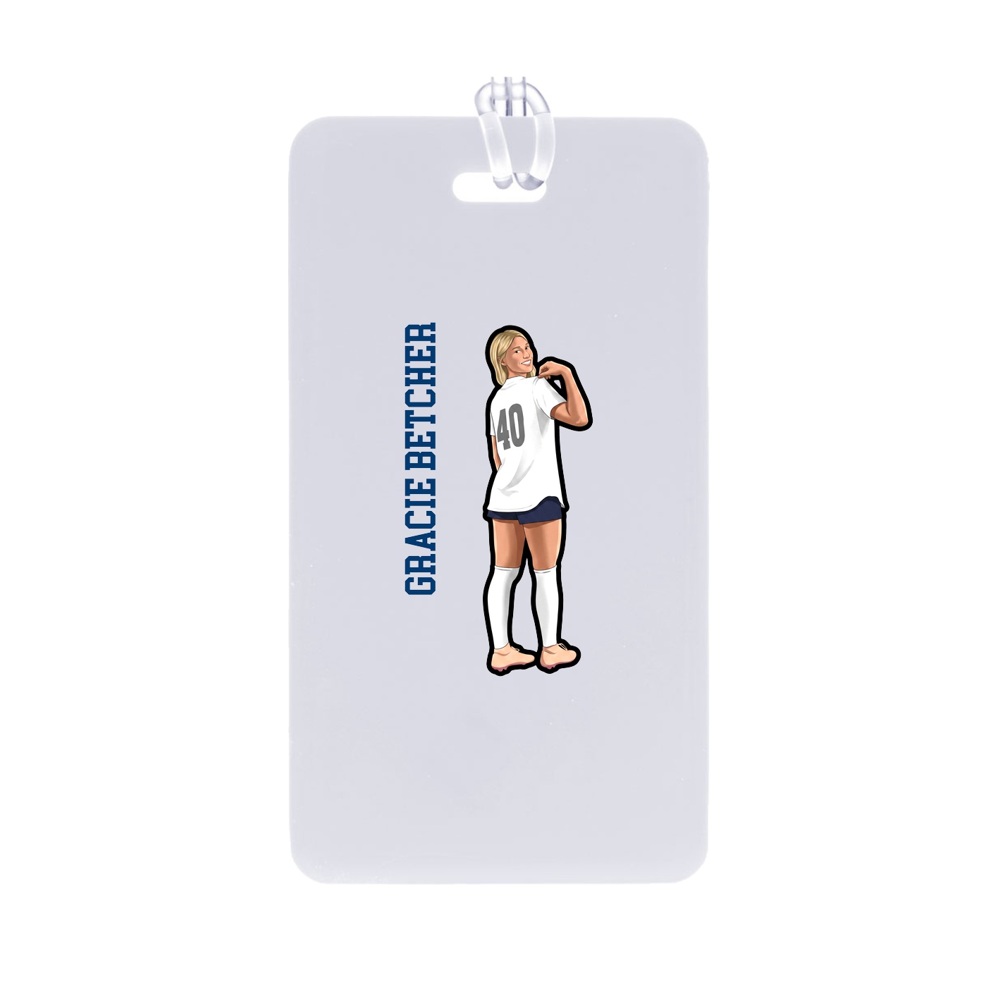 Bag Tag — Name Vertical in Classic