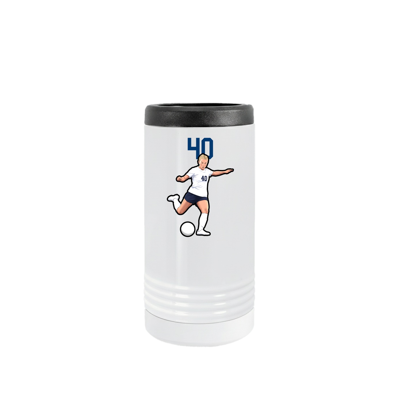 Slim Beverage Holder — Number Top in White