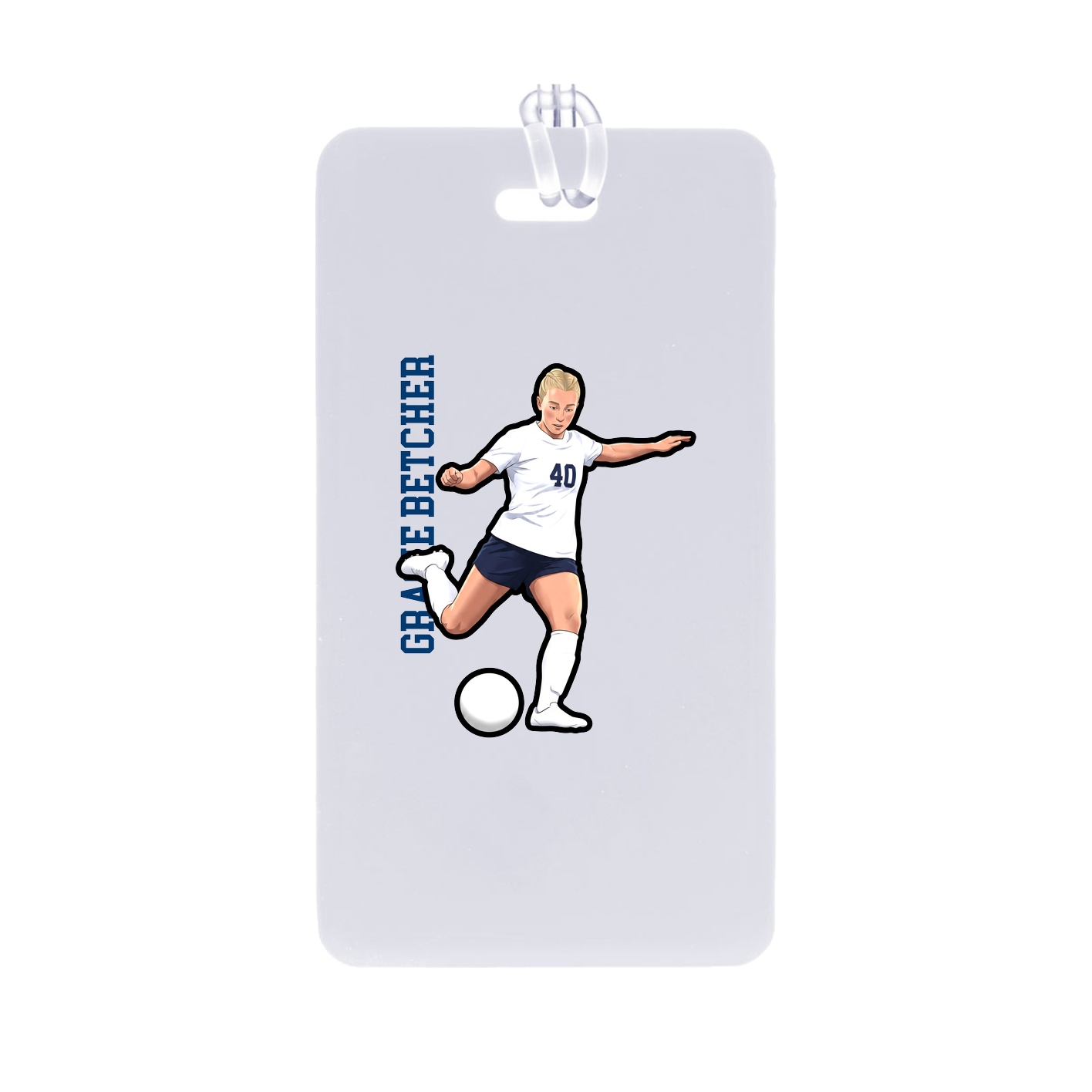Bag Tag — Name Vertical in Classic