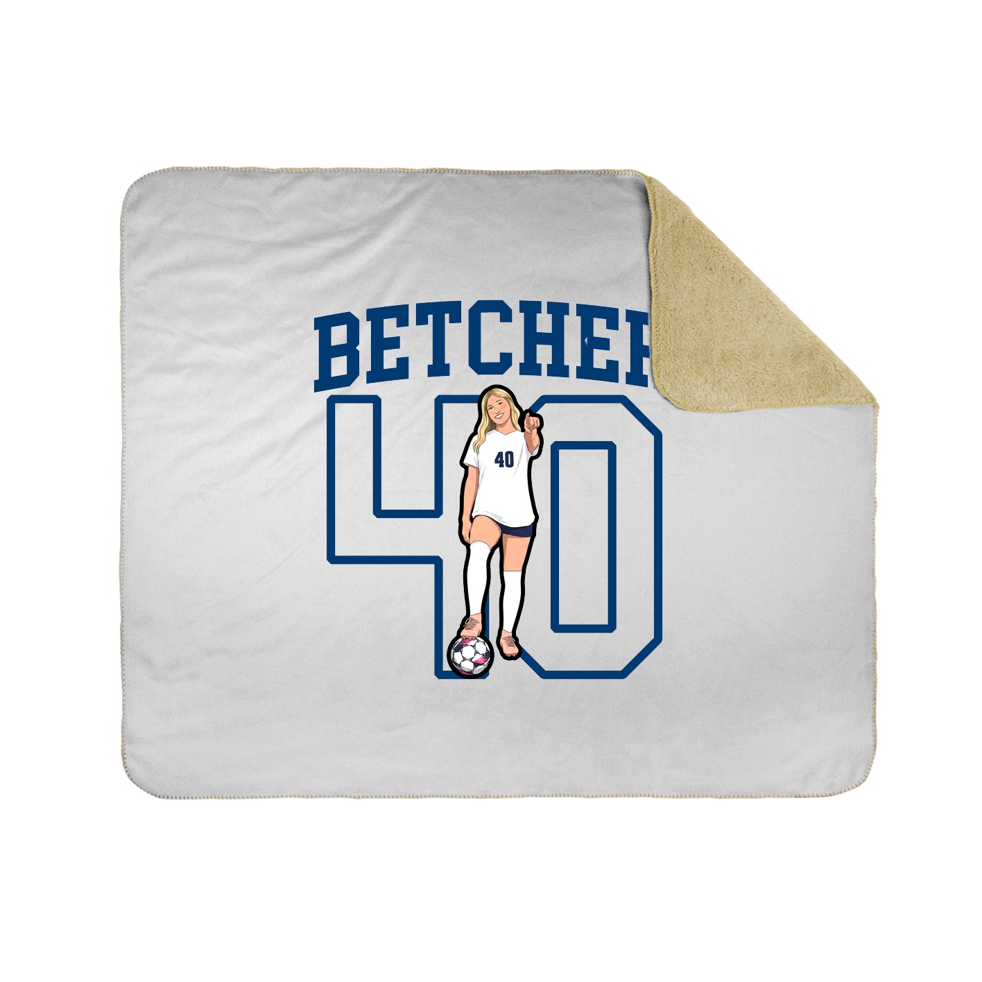 Throw Blanket — Shirsey in White