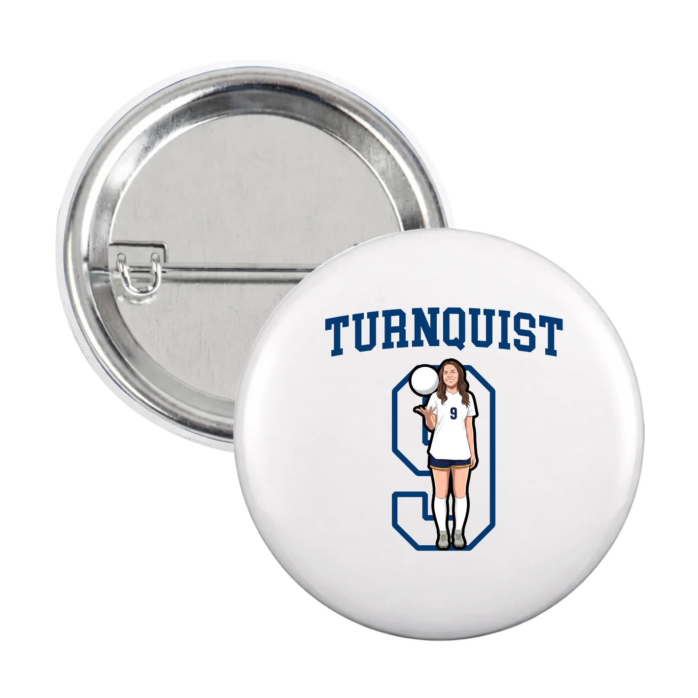 Game Day Button — Shirsey in White