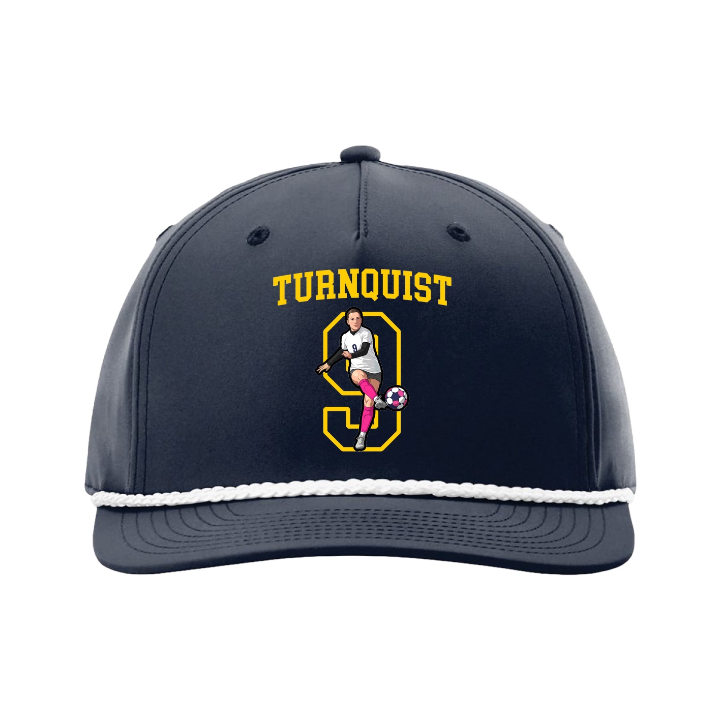 Five-Panel Classic Rope Cap — Shirsey in Navy