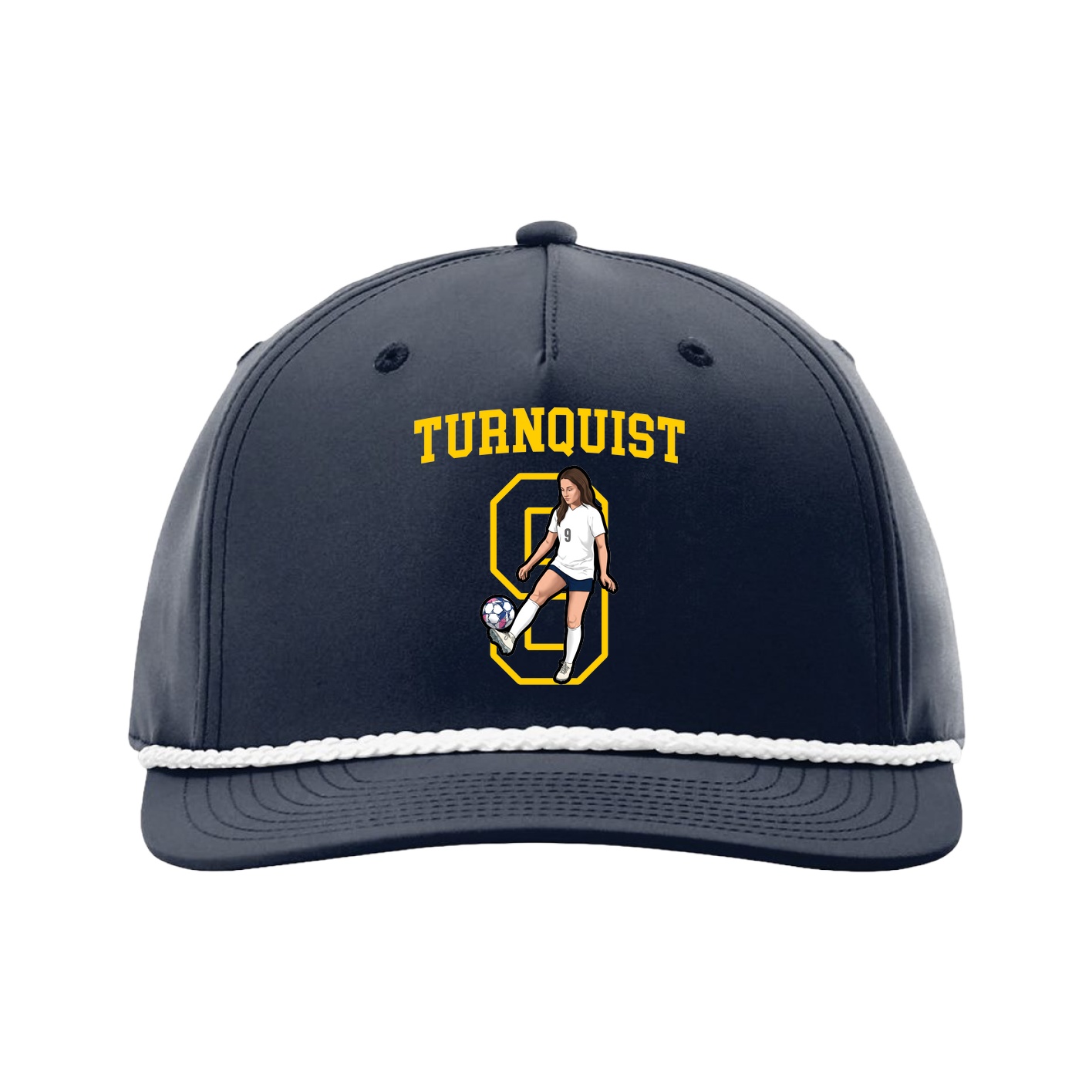 Five-Panel Classic Rope Cap — Shirsey in Navy