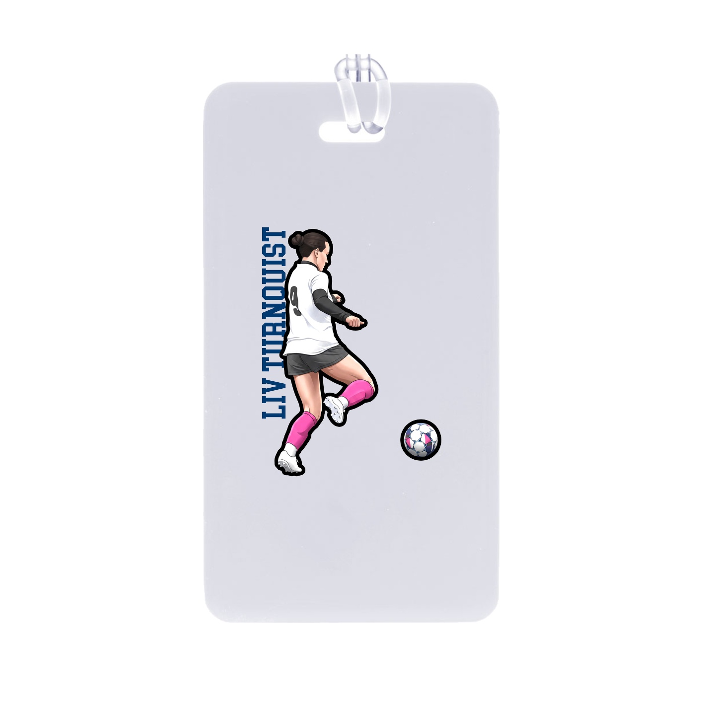 Bag Tag — Name Vertical in Classic