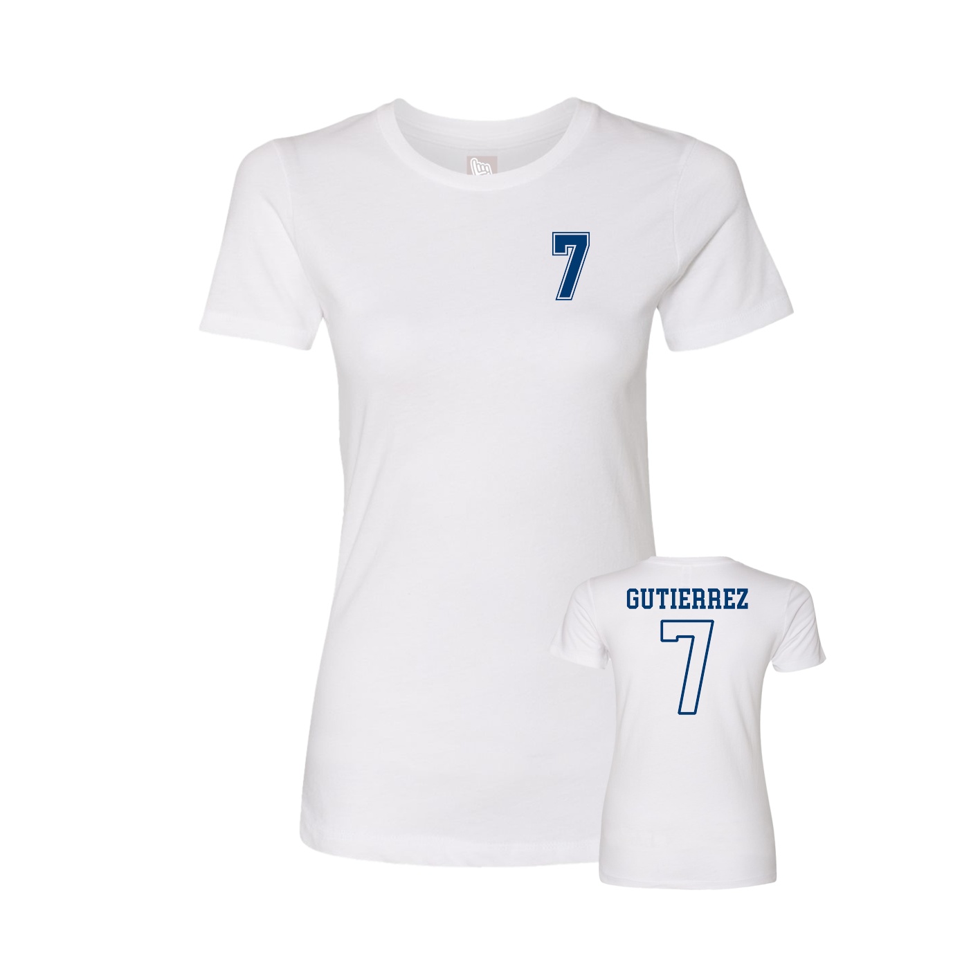 Womens Tee — Chest Back in White