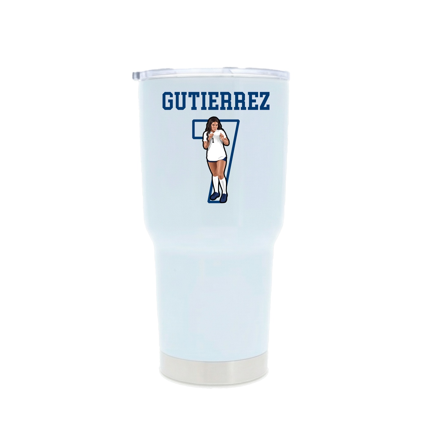 30oz Stainless Steel Tumbler — Shirsey in White