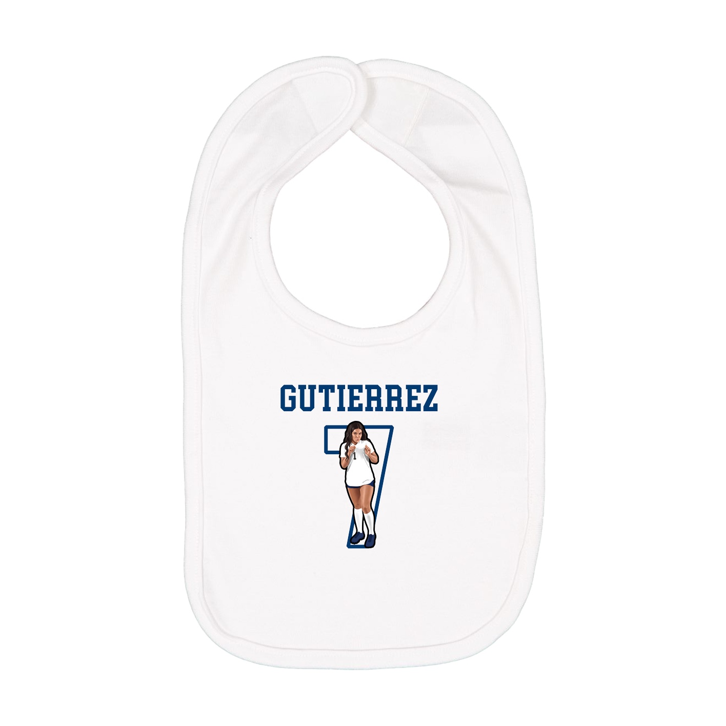 Infant Bib — Shirsey in White