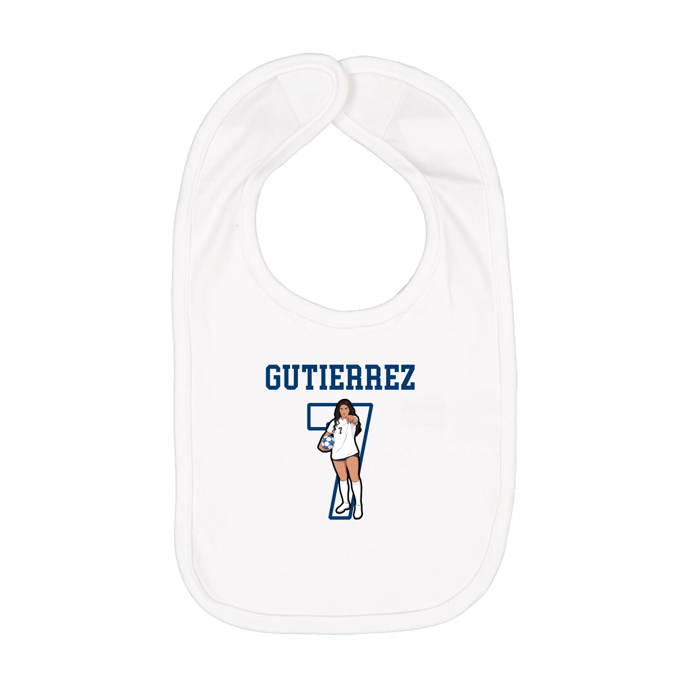 Infant Bib — Shirsey in White