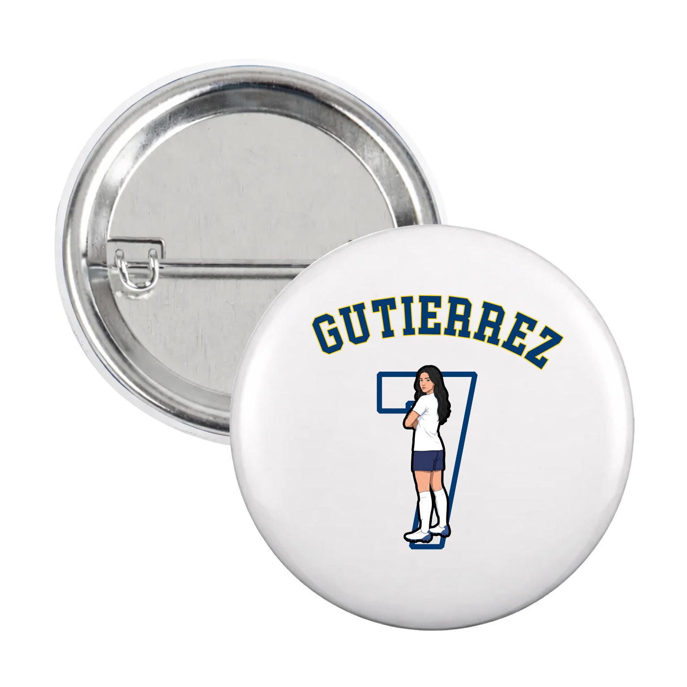 Game Day Button — Shirsey Arch in White