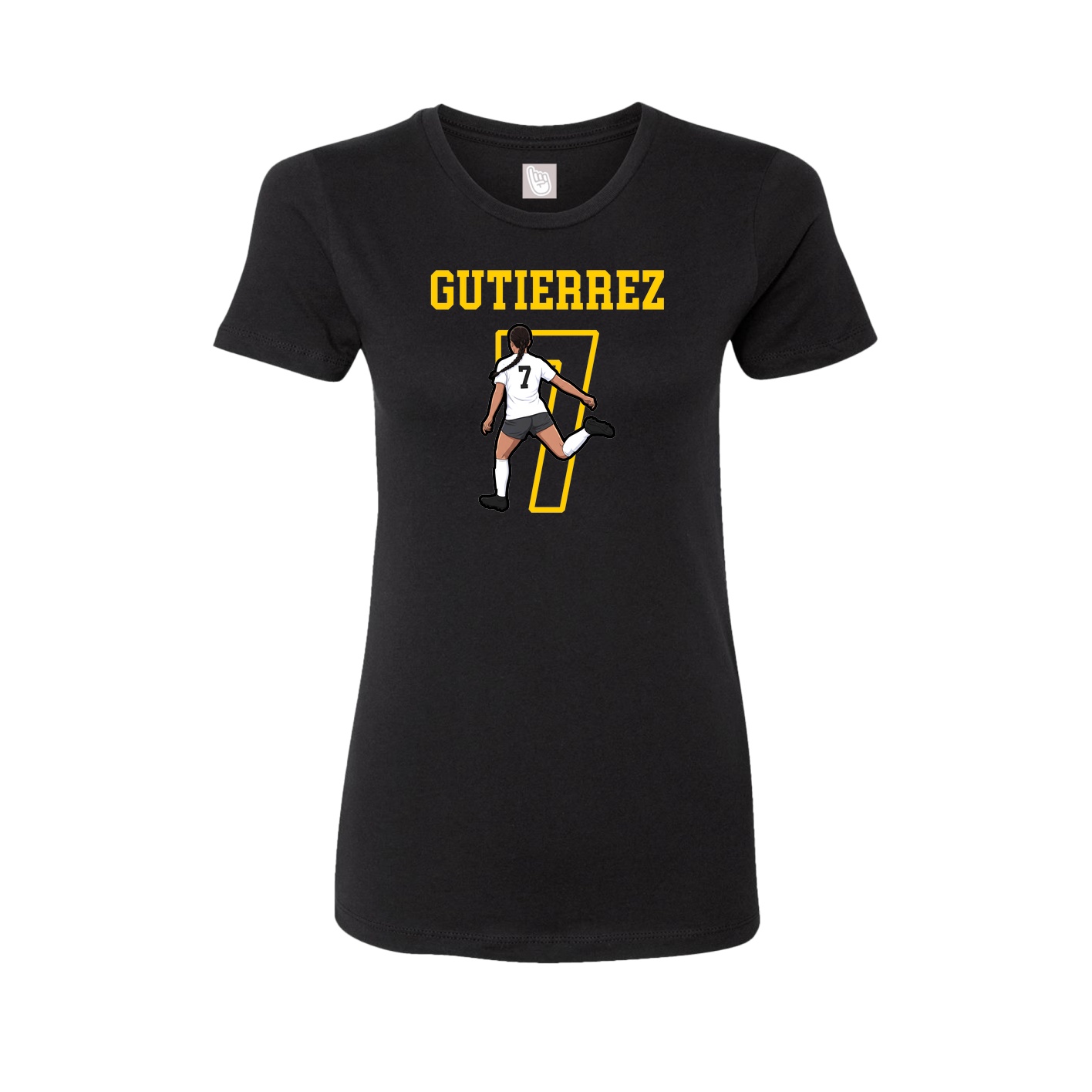 Fitted Women's Tee — Shirsey in Black