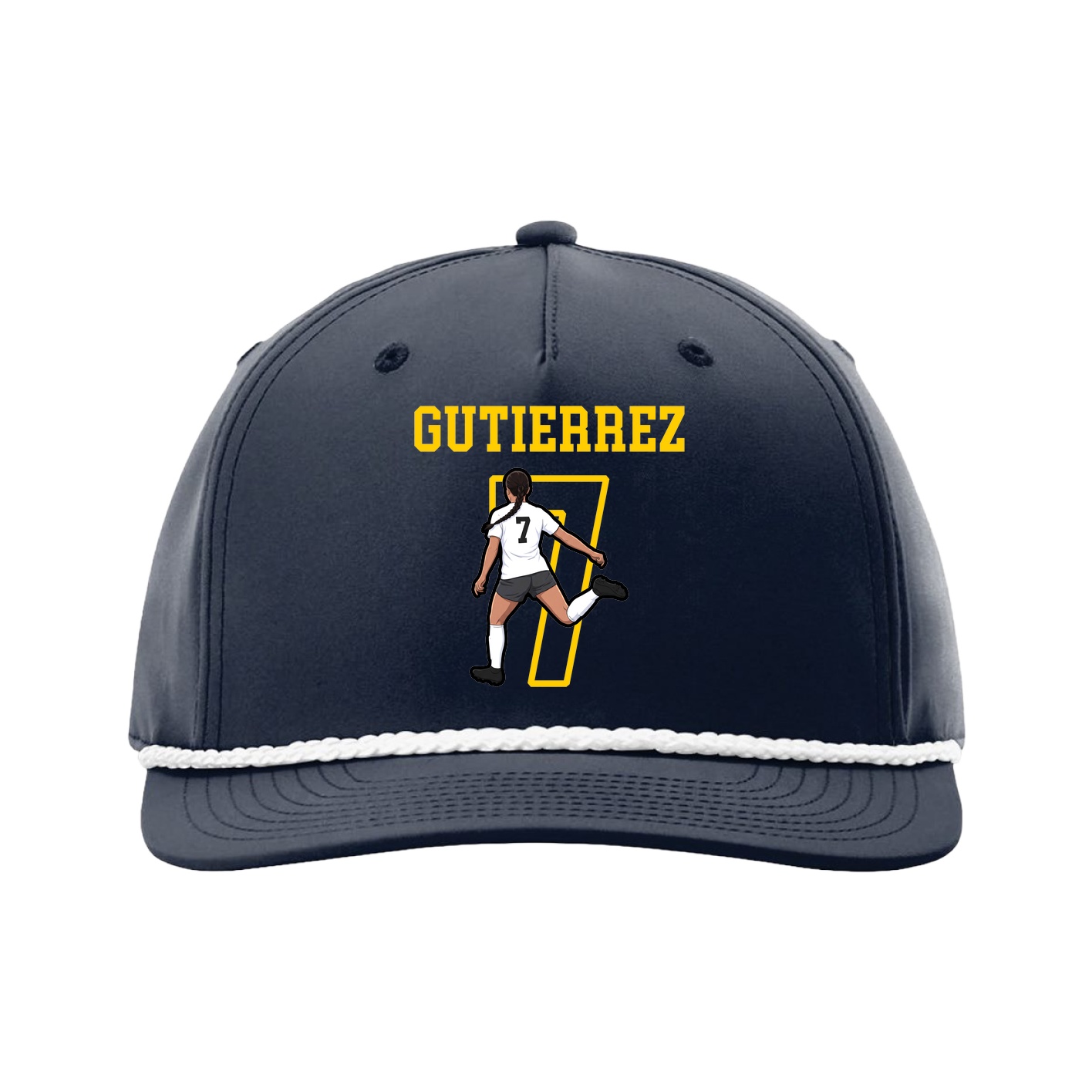 Five-Panel Classic Rope Cap — Shirsey in Navy