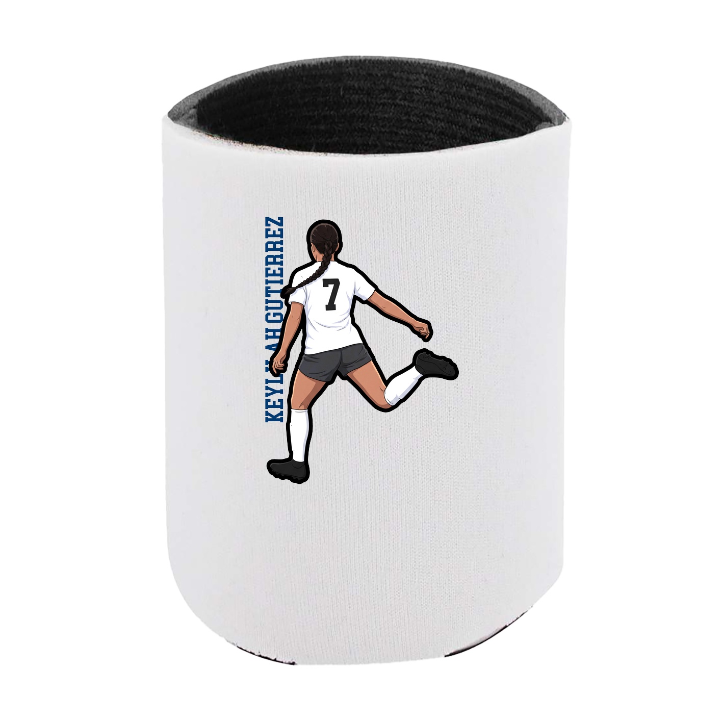 Can Holder — Name Vertical in White