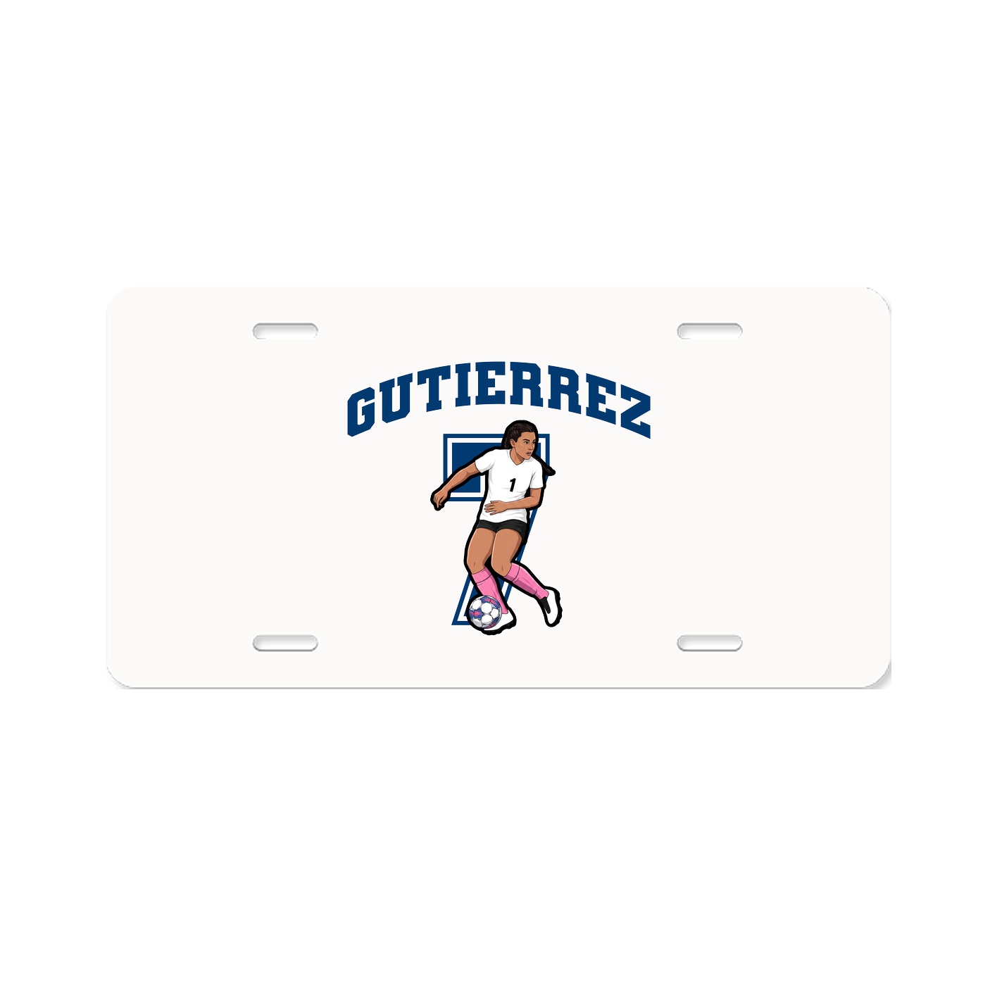 License Plate — Number in Classic