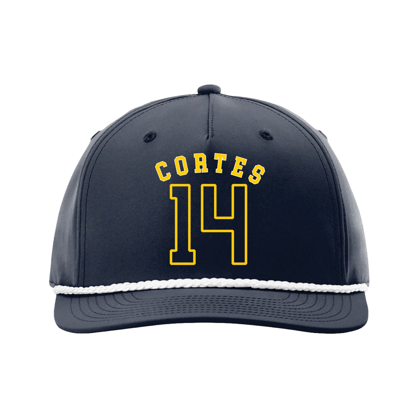 Five-Panel Classic Rope Cap — Shirsey Arch in Navy