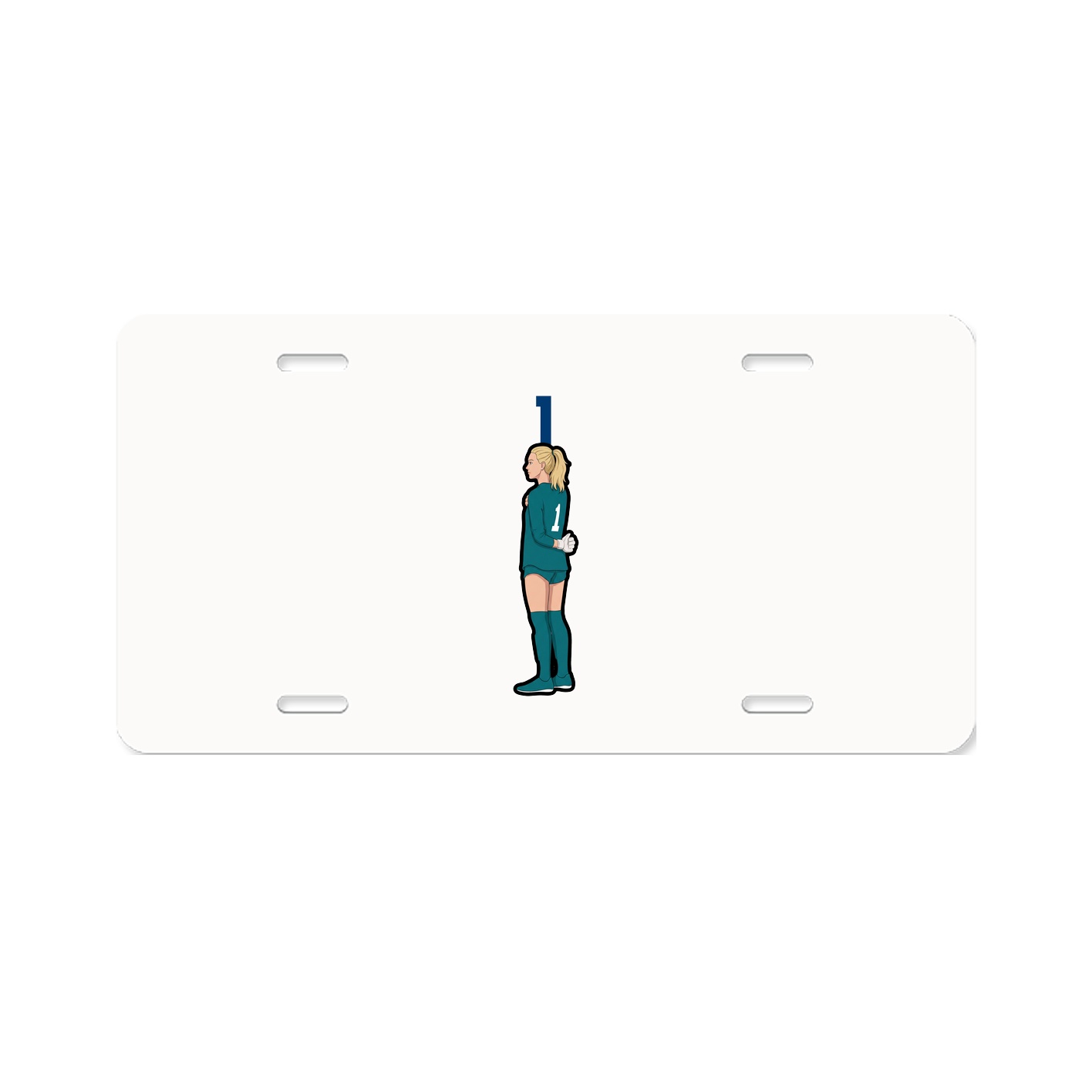 License Plate — Number Top in Classic