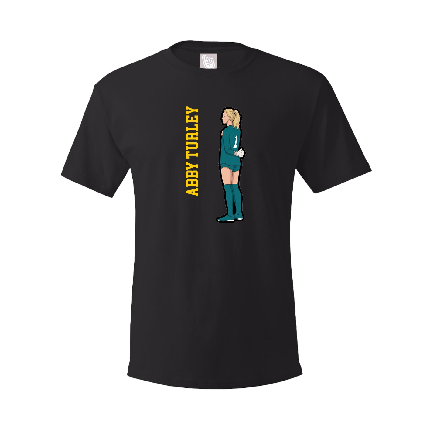 Youth Tee — Name Vertical in Black