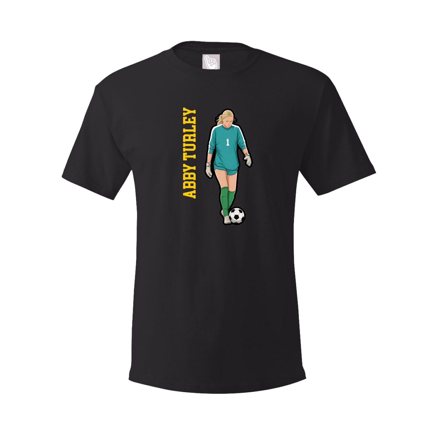Tee — Name Vertical in Black