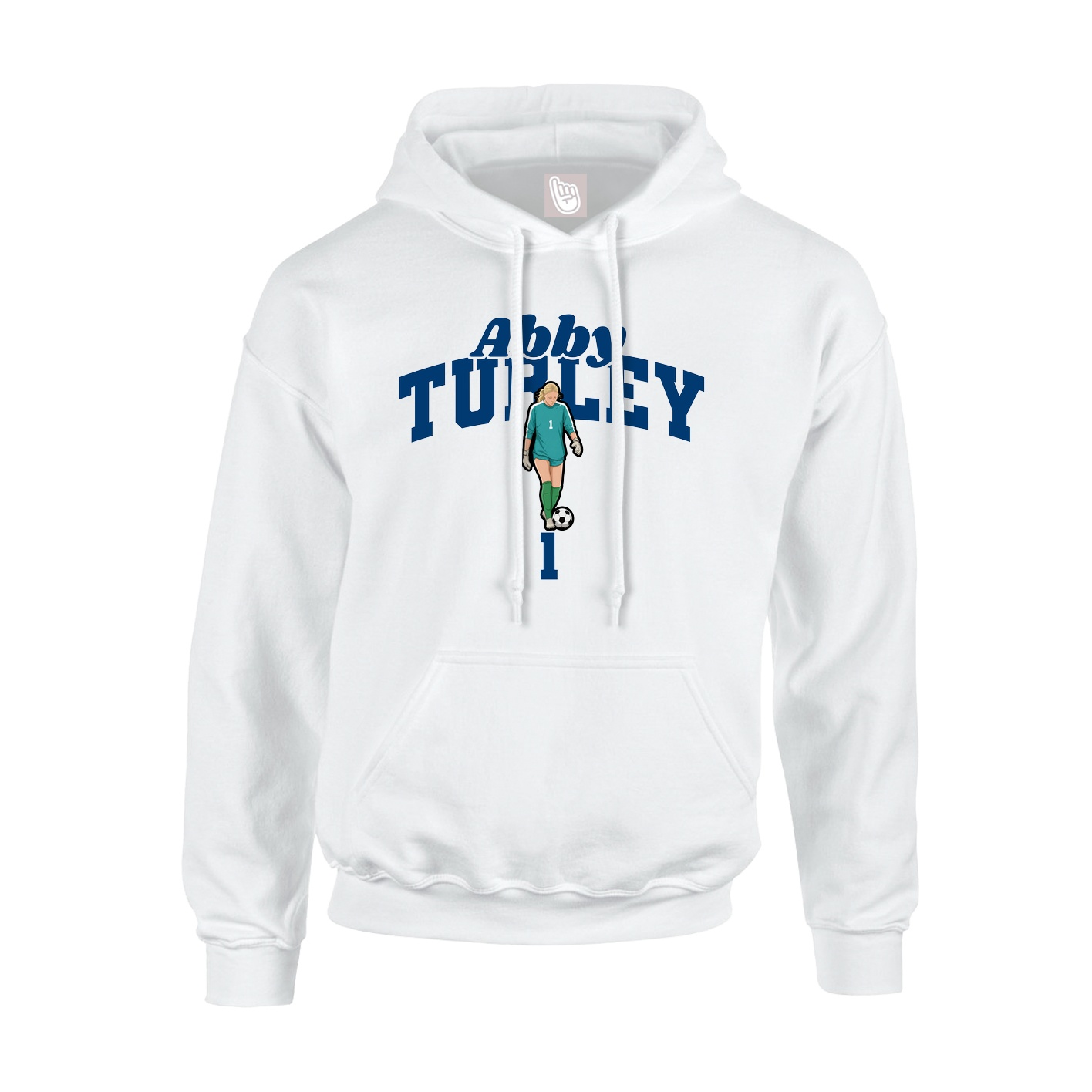 Hoodie — Signature Arch in White