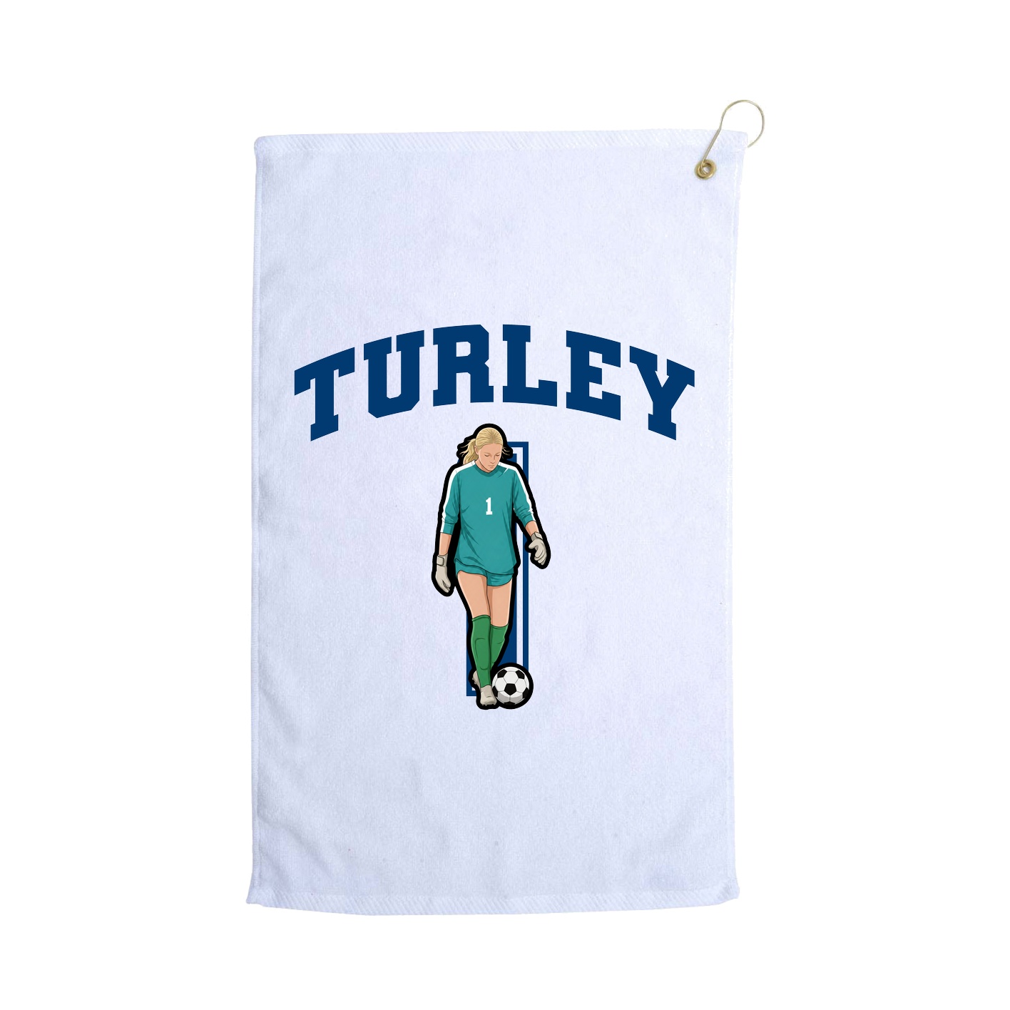 Golf Towel — Number in White