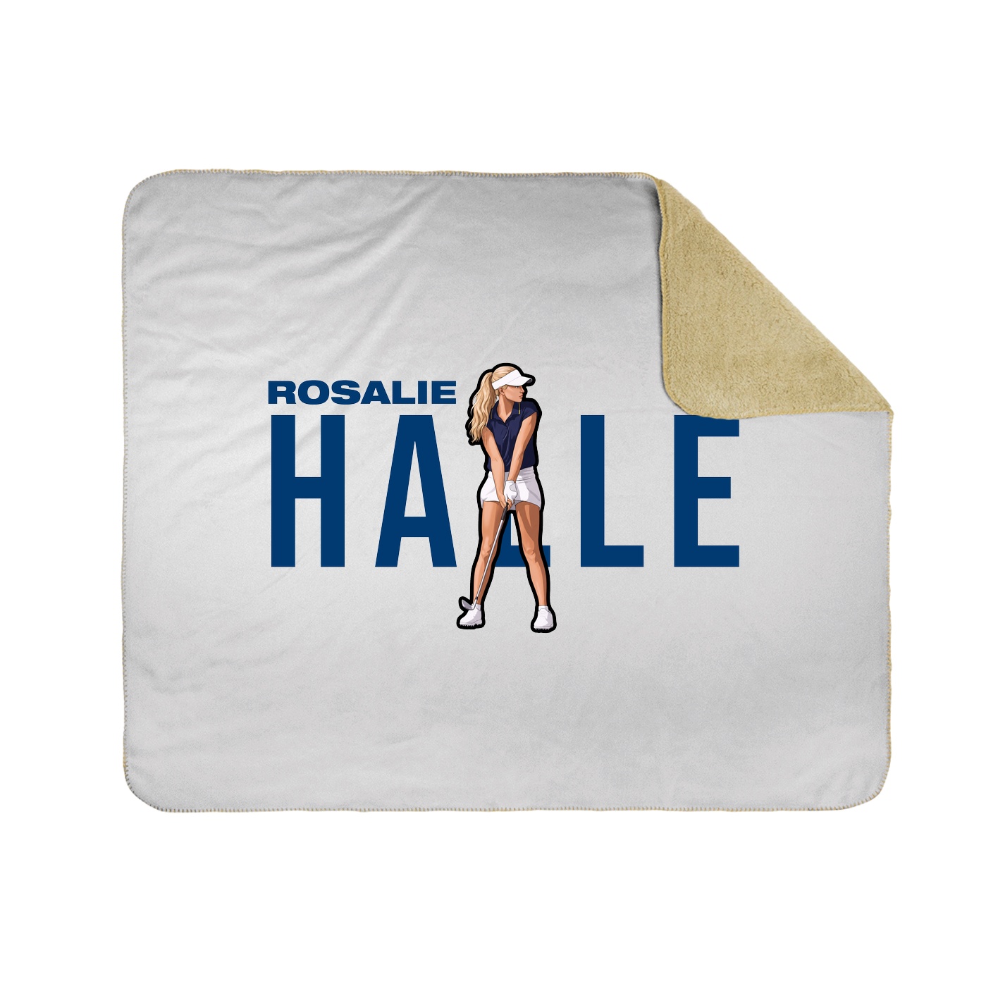 Throw Blanket — Player Name in White