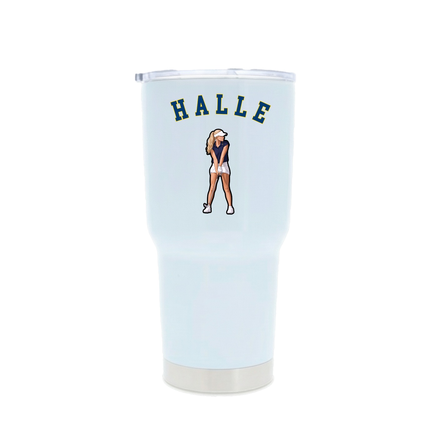30oz Stainless Steel Tumbler — Shirsey Arch in White