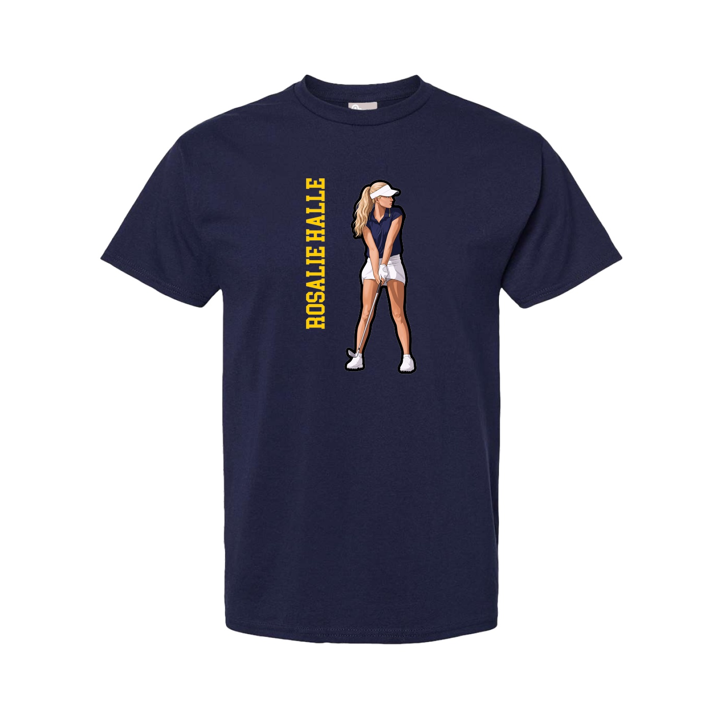 Youth Tee — Name Vertical in Navy