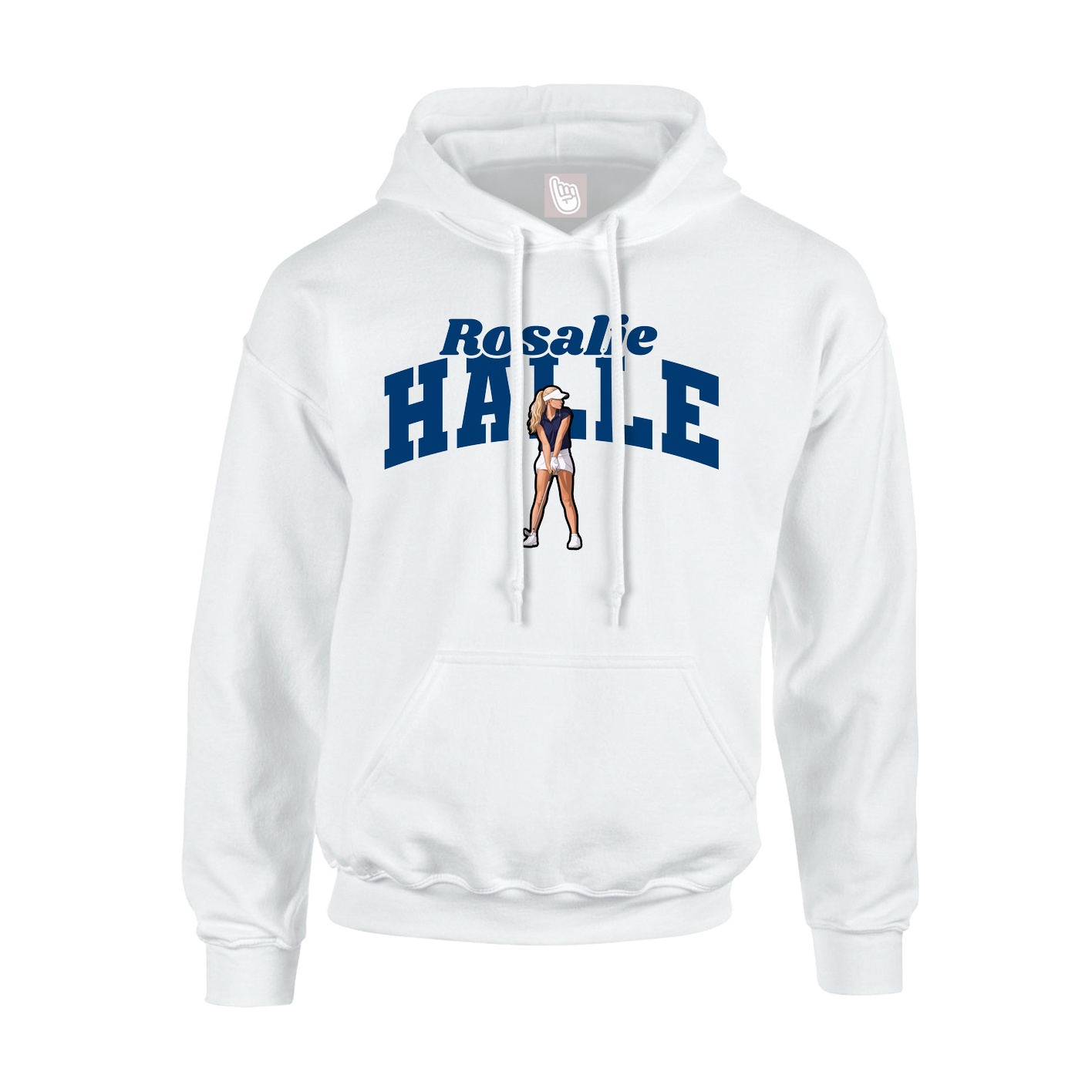 Youth Hoodie — Signature Arch in White