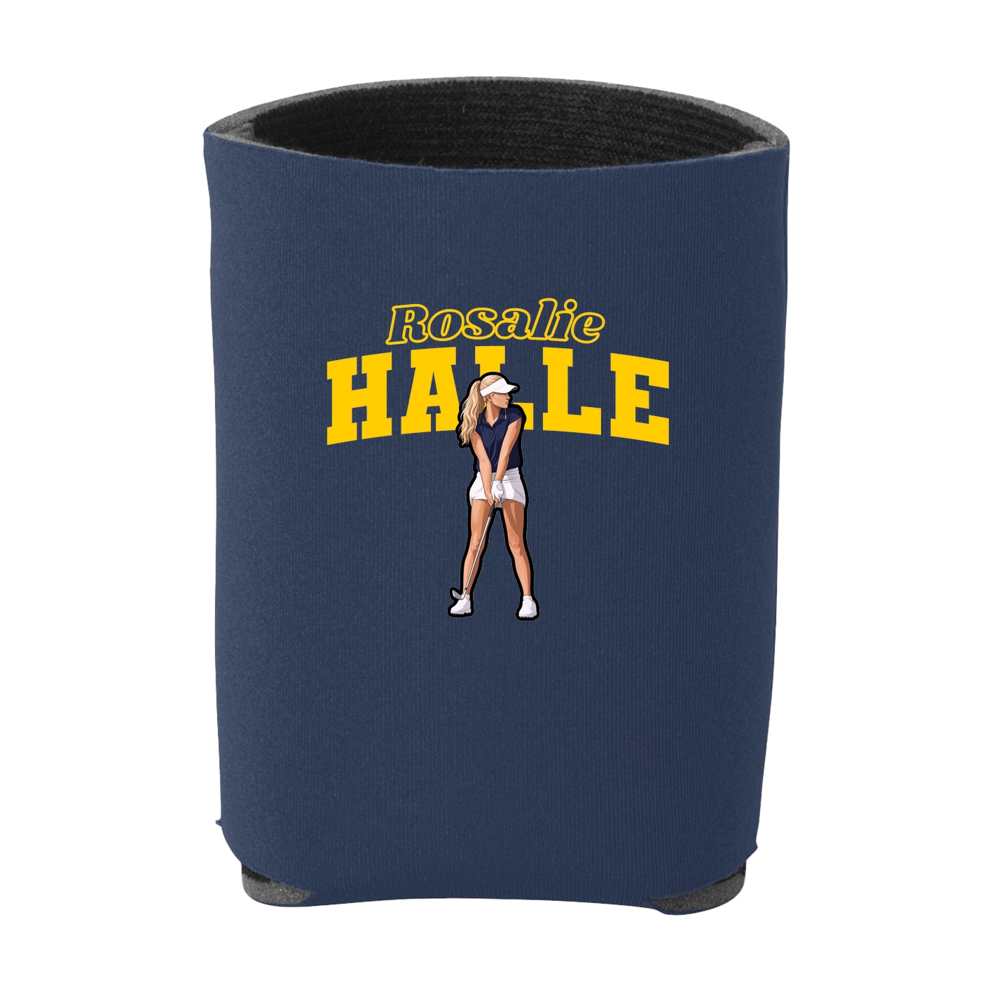 Can Holder — Name Arch in Navy