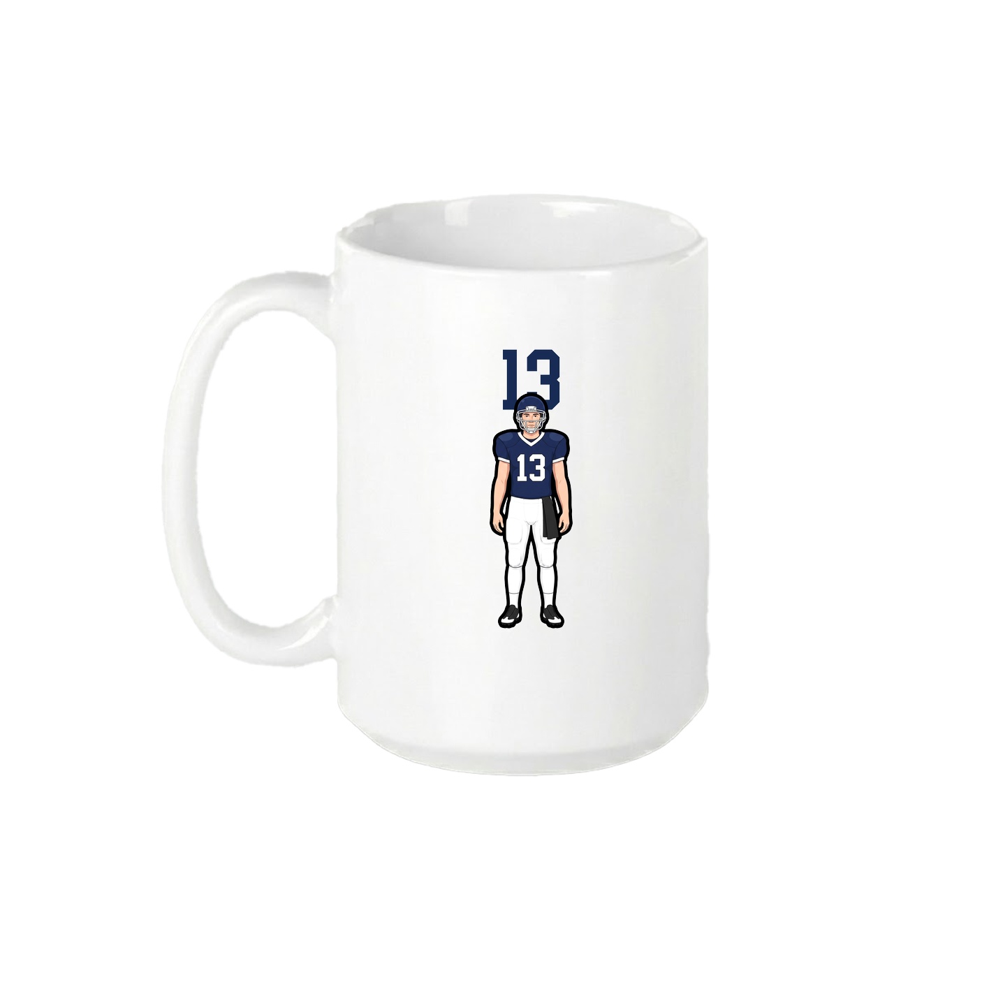 15oz Coffee Mug — Number Top in White