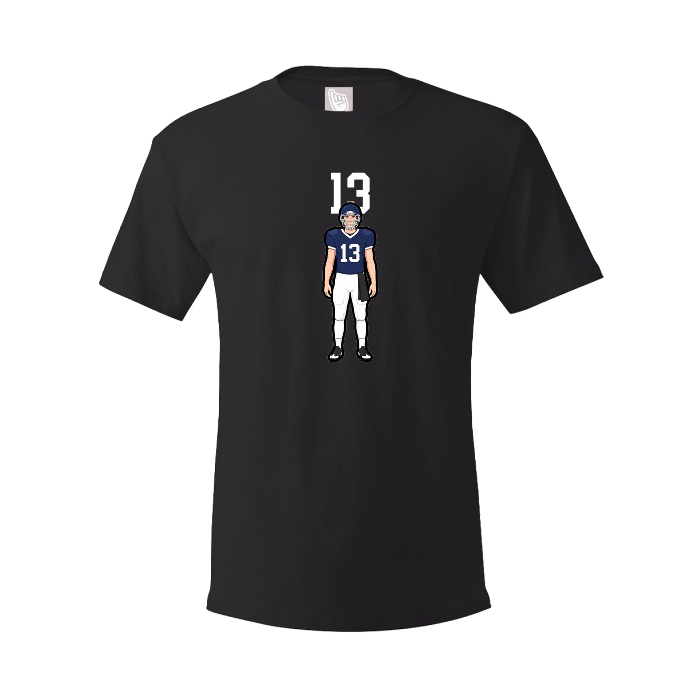 Youth Tee — Number Top in Black
