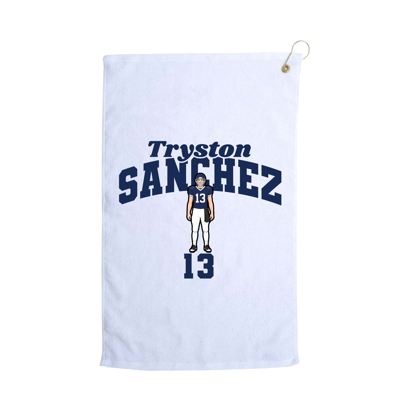 Golf Towel — Signature Arch in White