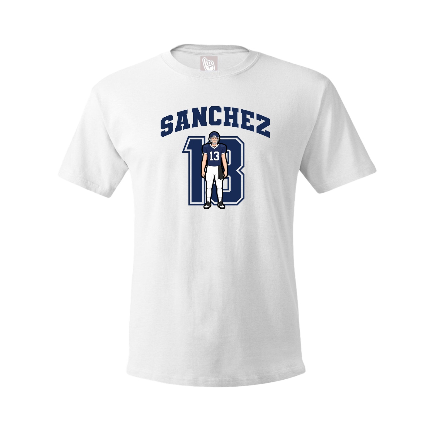 Youth Tee — Number in White