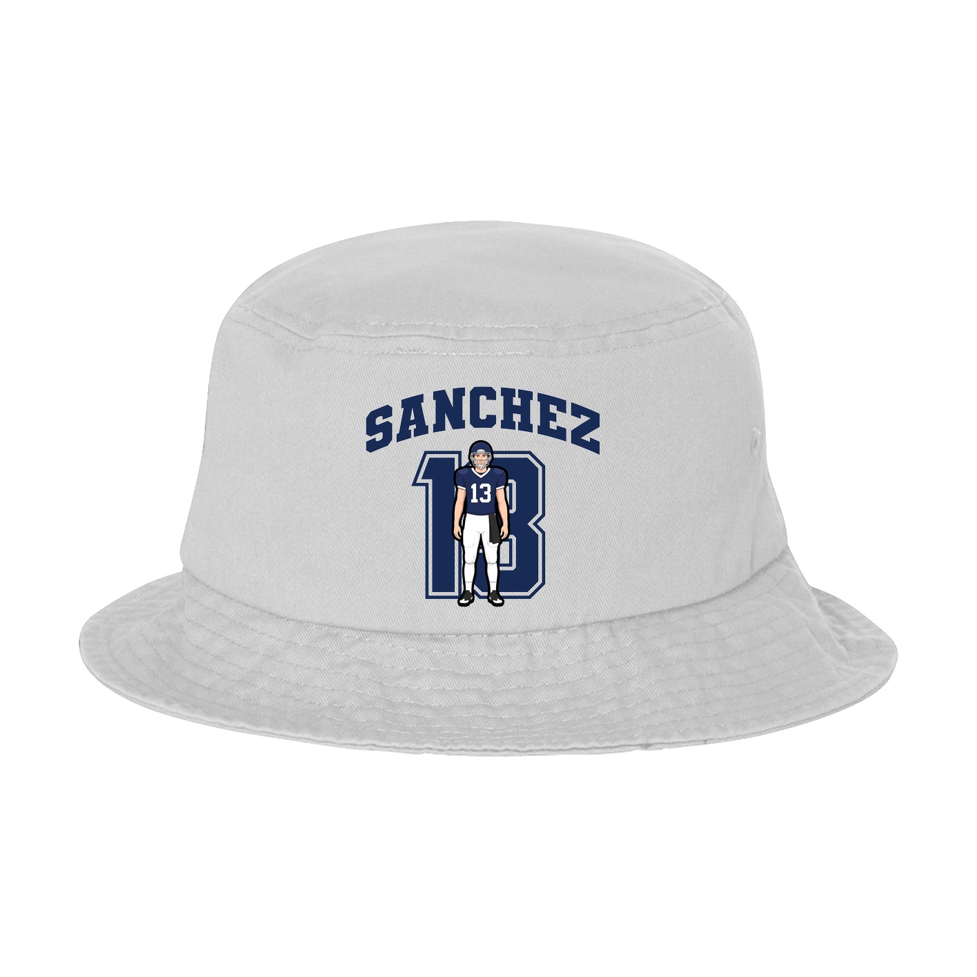 Bucket Cap — Number in White