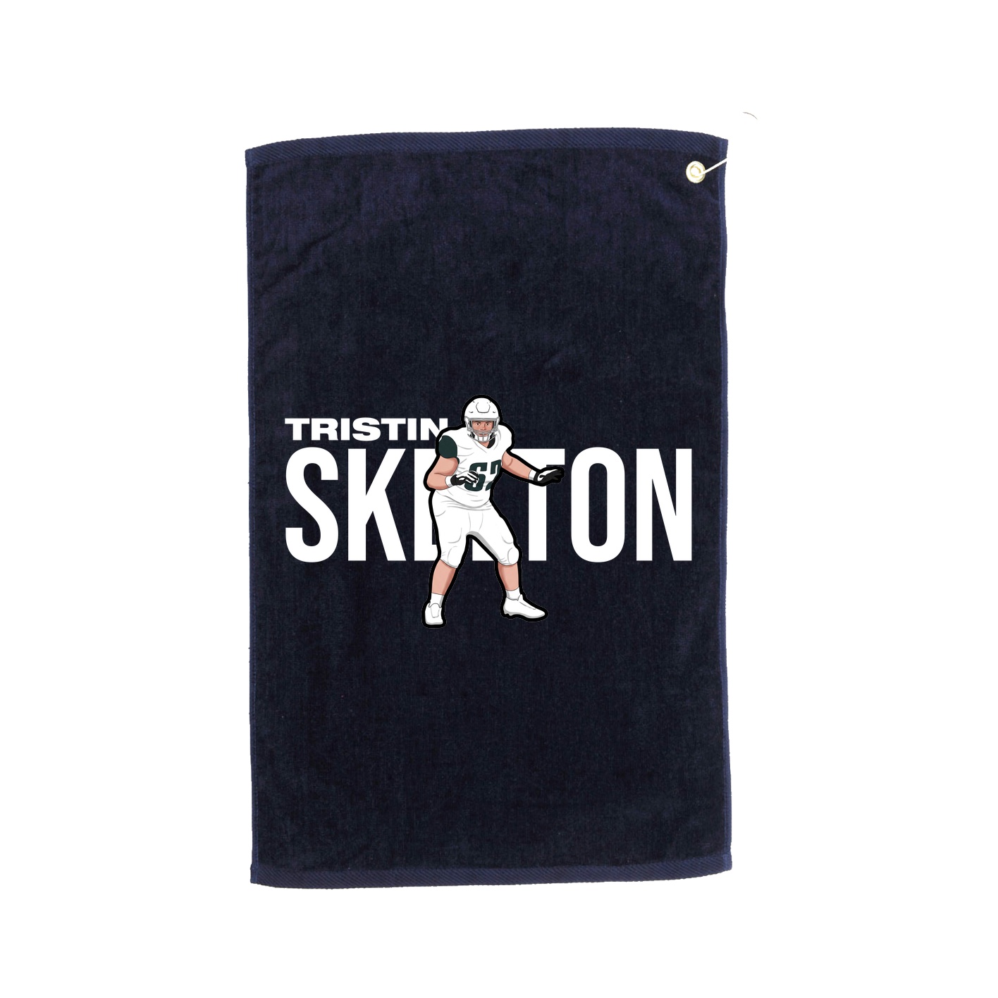 Golf Towel — Player Name in Navy