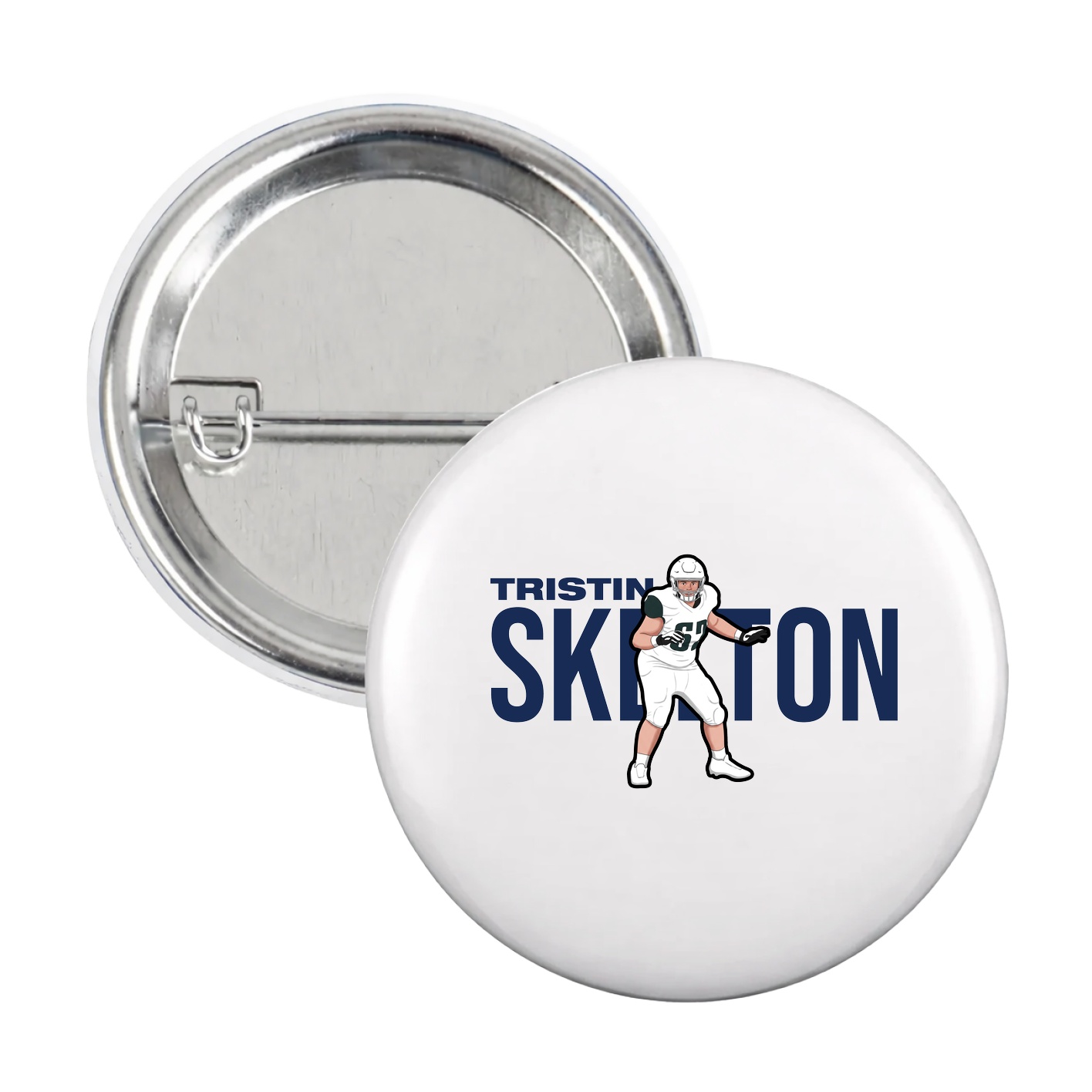 Game Day Button — Player Name in White
