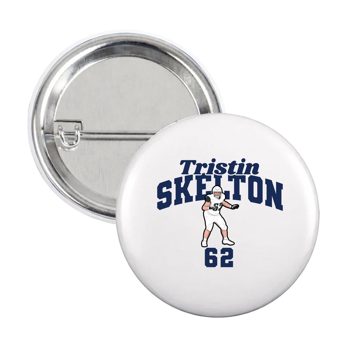 Game Day Button — Signature Arch in White
