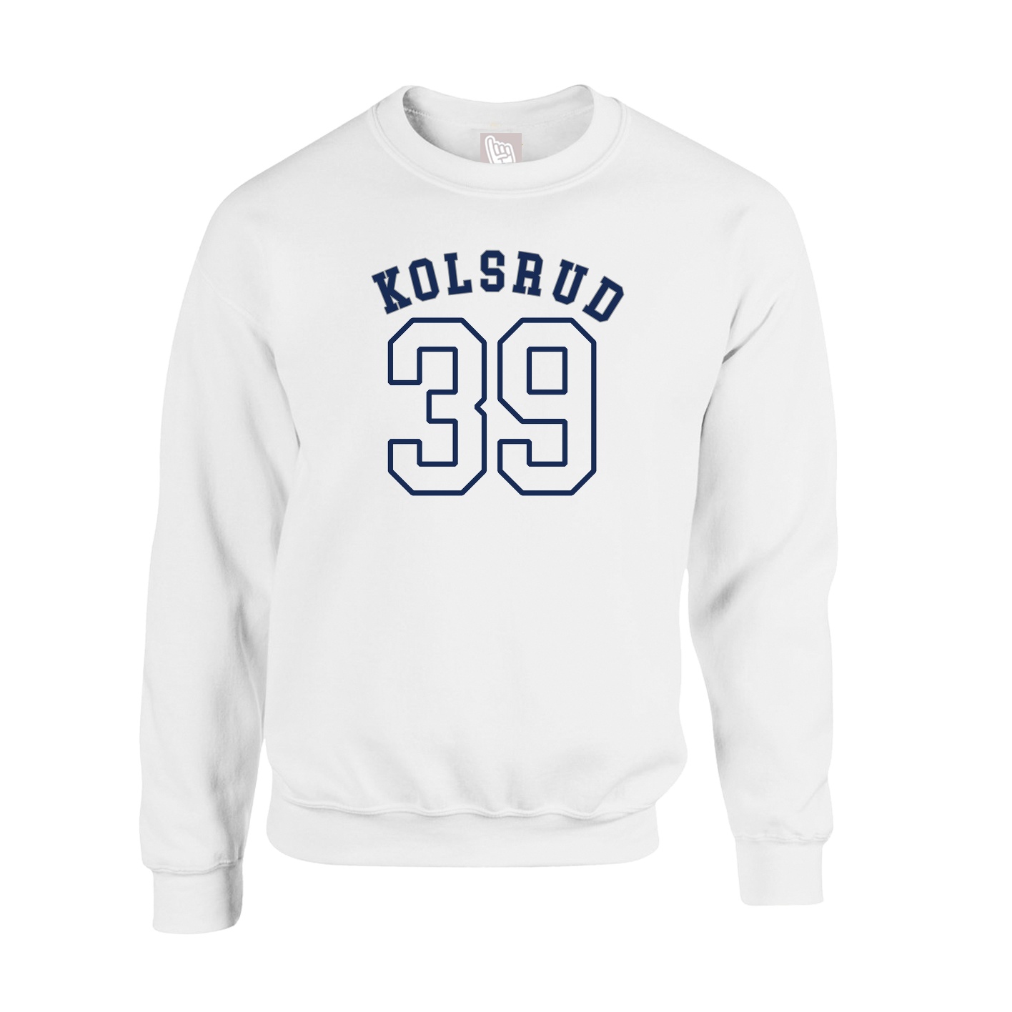 Fleece Crew — Shirsey Arch in White