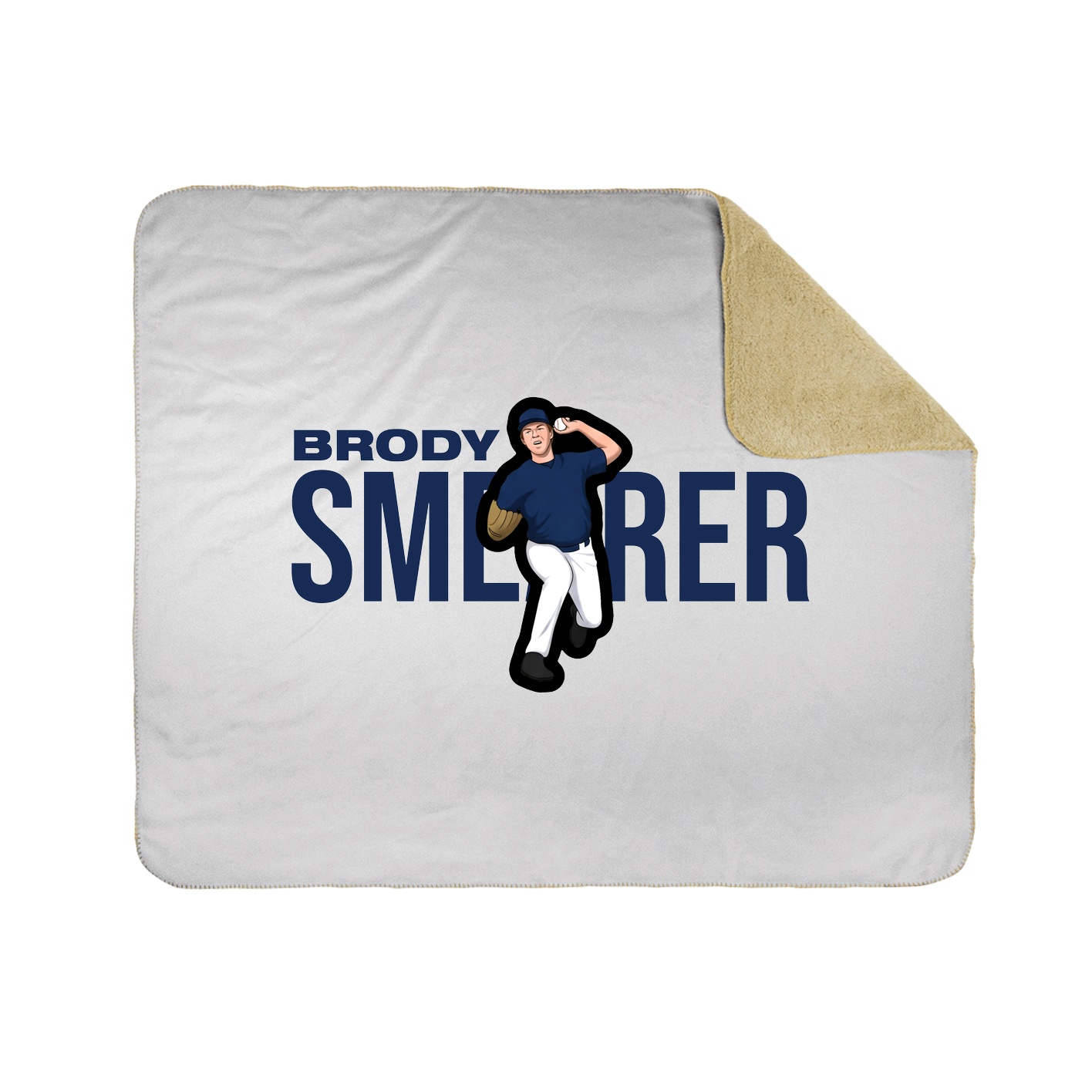 Throw Blanket — Player Name in White