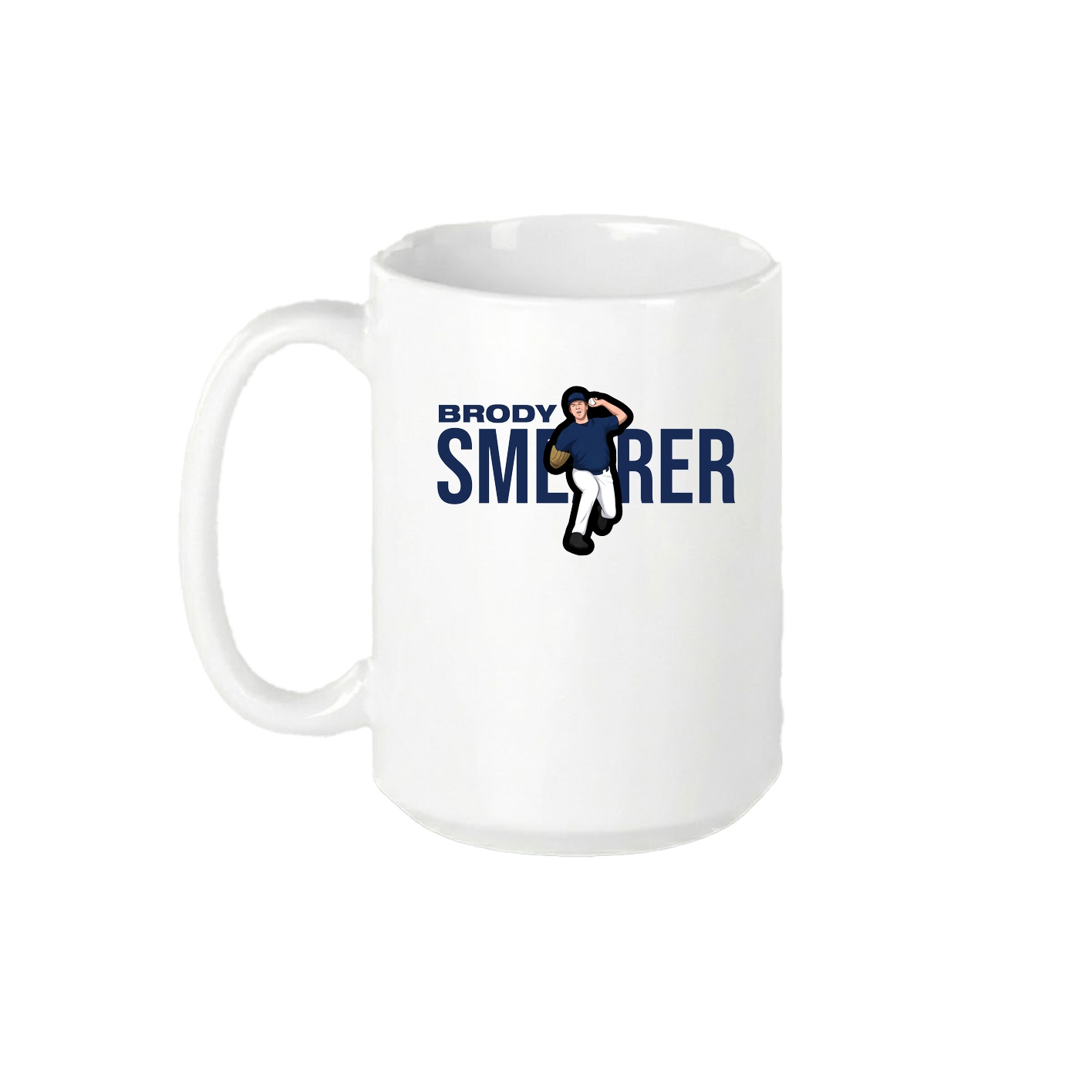 15oz Coffee Mug — Player Name in White