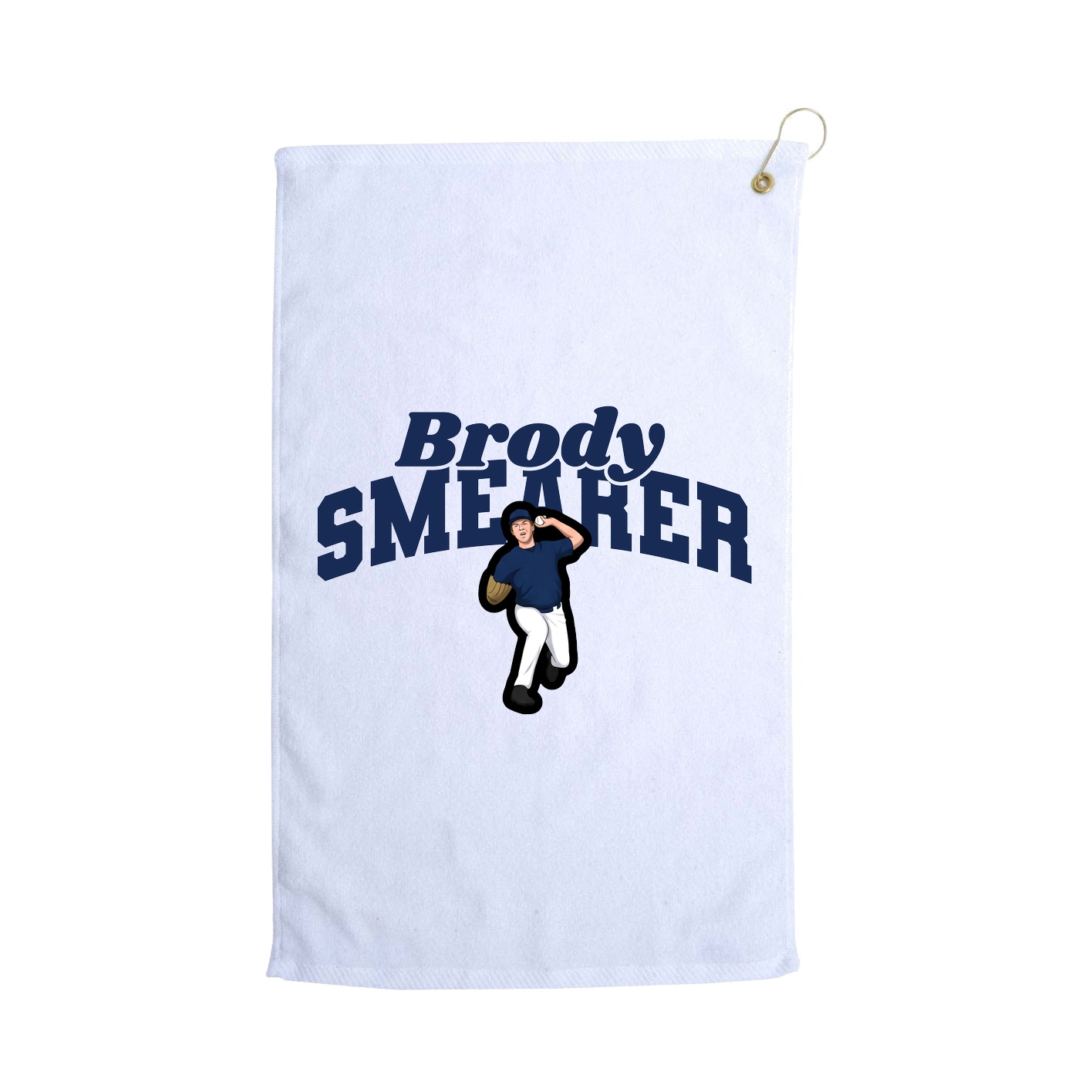 Golf Towel — Signature Arch in White