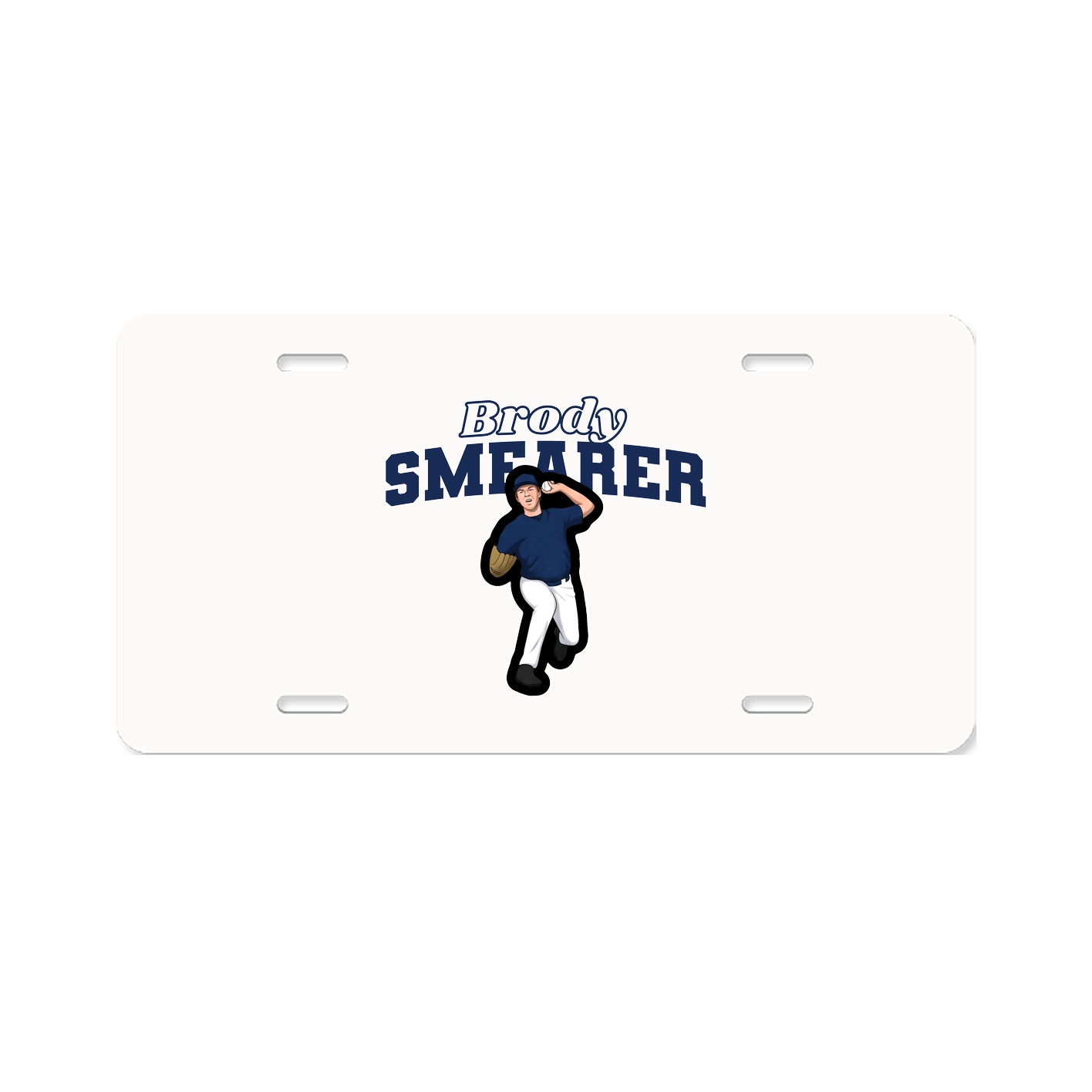 License Plate — Name Arch in Classic