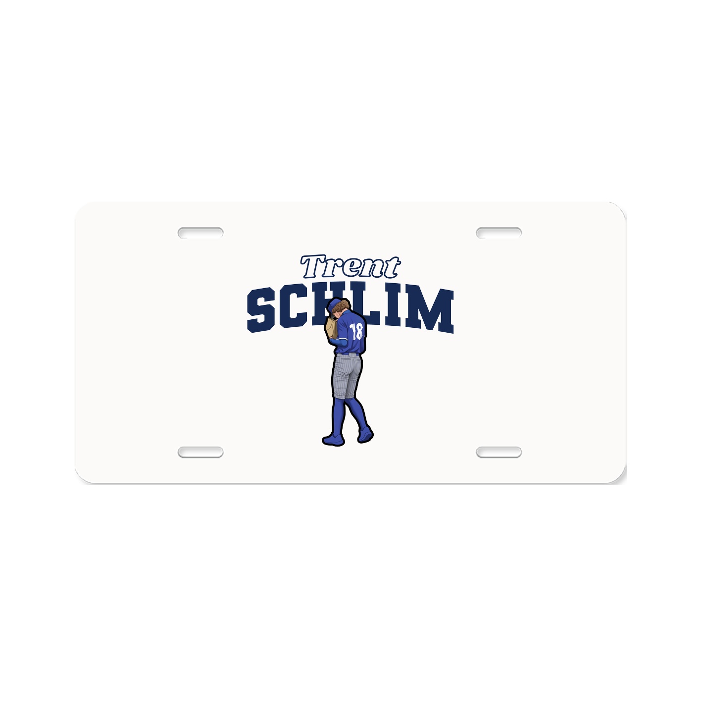 License Plate — Name Arch in Classic
