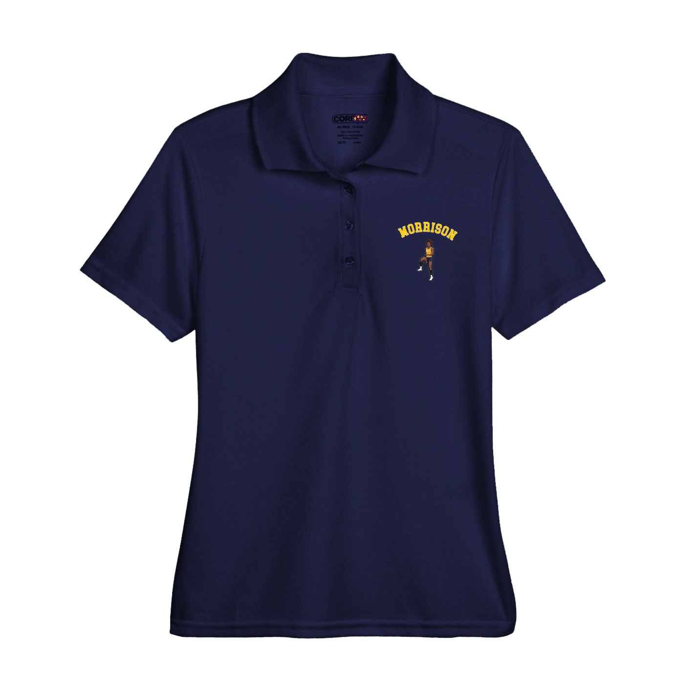 Womens Performance Polo — Shirsey Arch in Navy