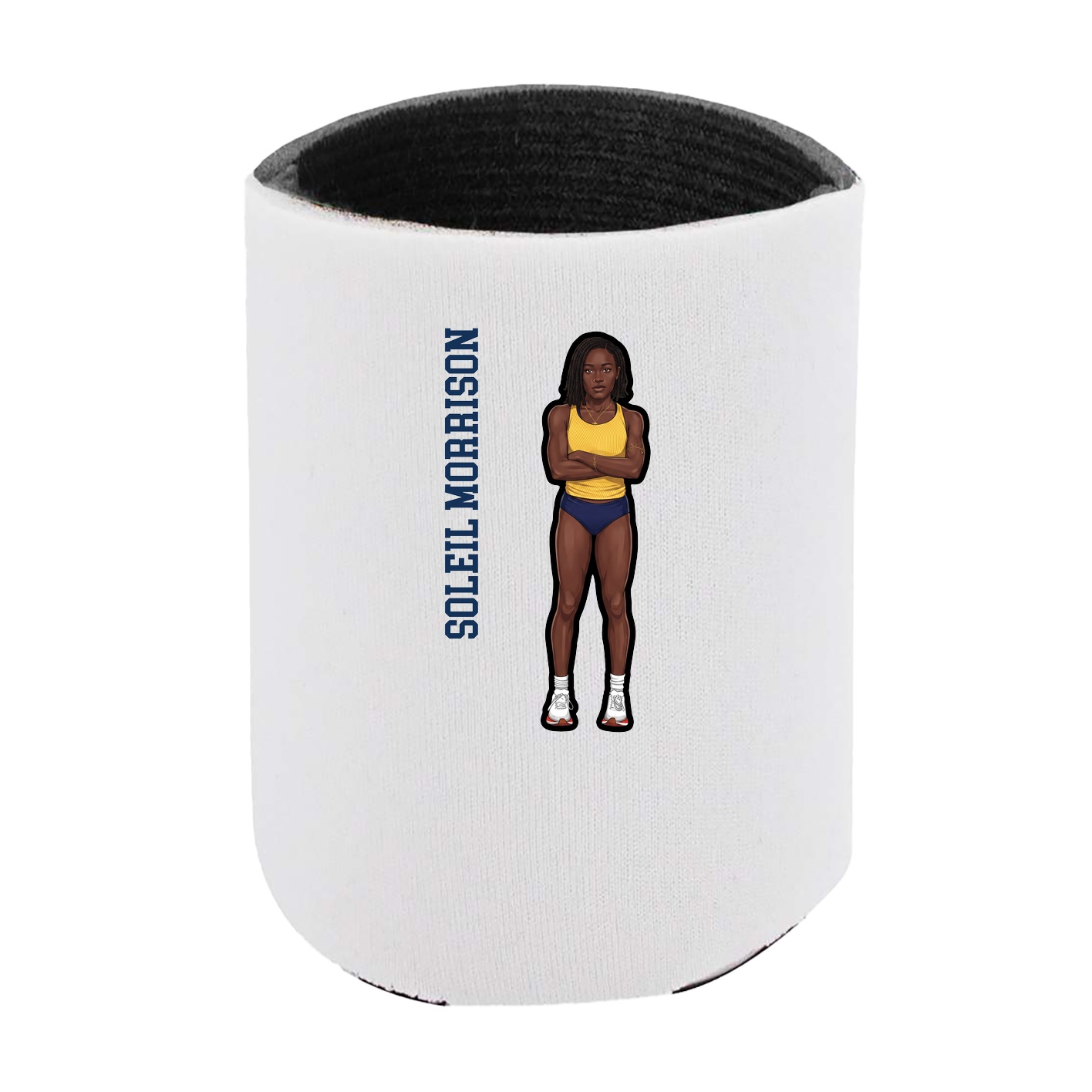 Can Holder — Name Vertical in White