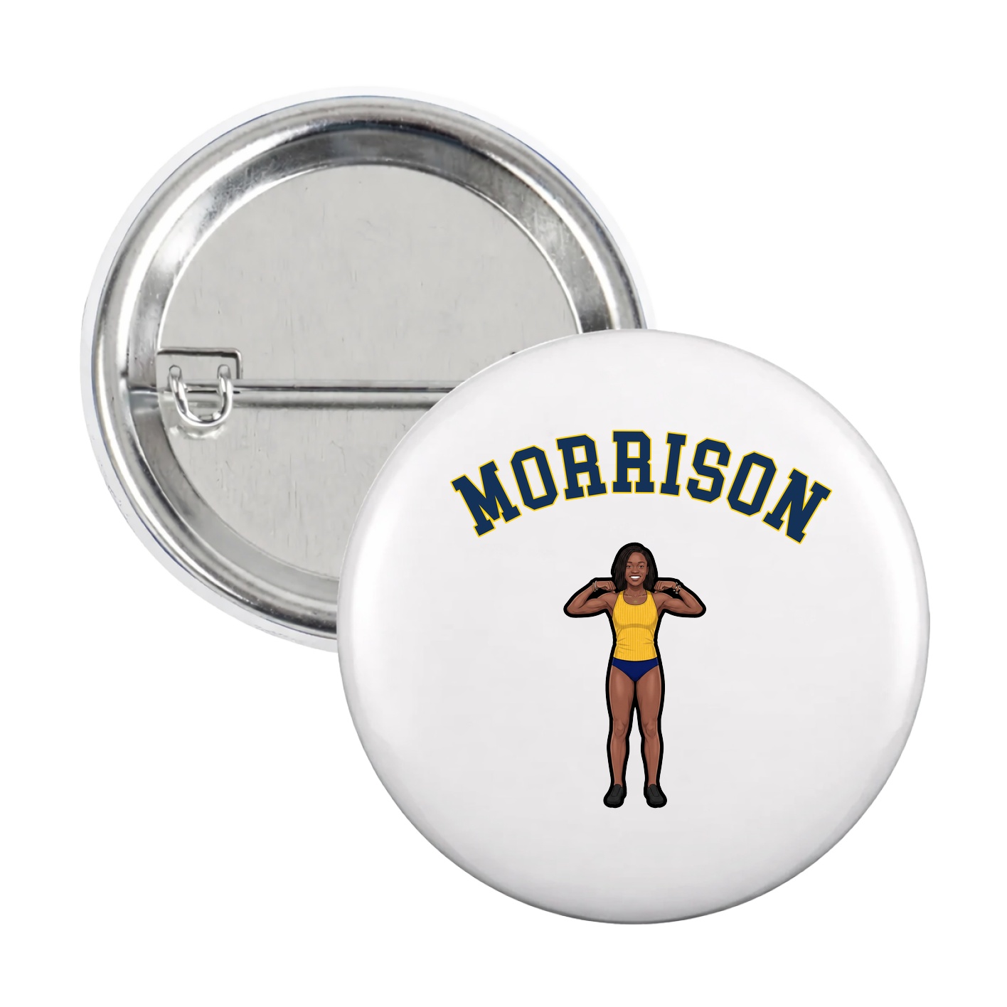 Game Day Button — Shirsey Arch in White