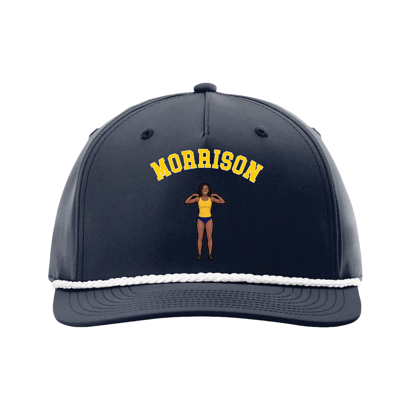 Five-Panel Classic Rope Cap — Shirsey Arch in Navy