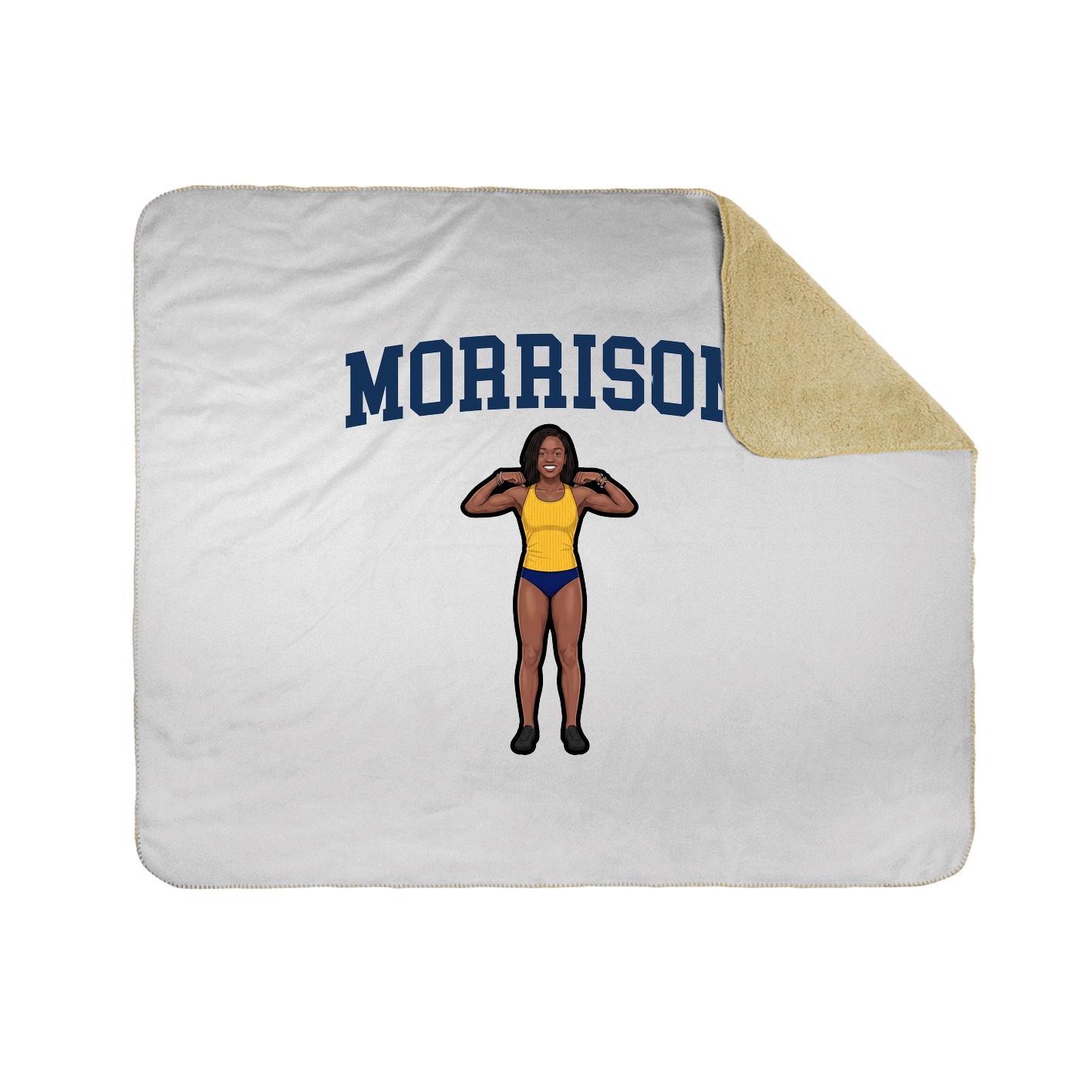 Throw Blanket — Shirsey in White